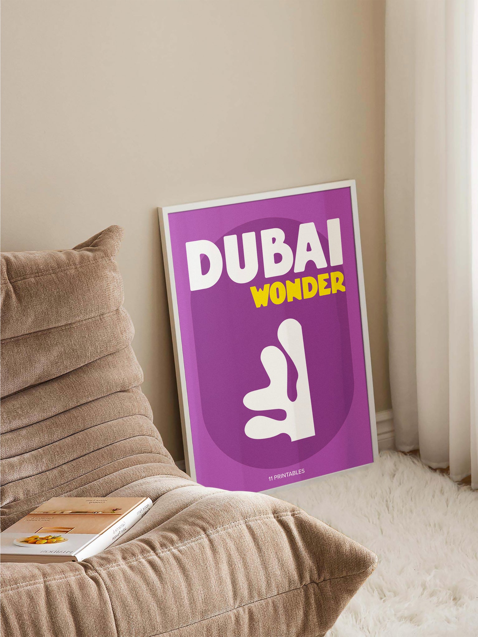Dubai Wonder Purple Poster
