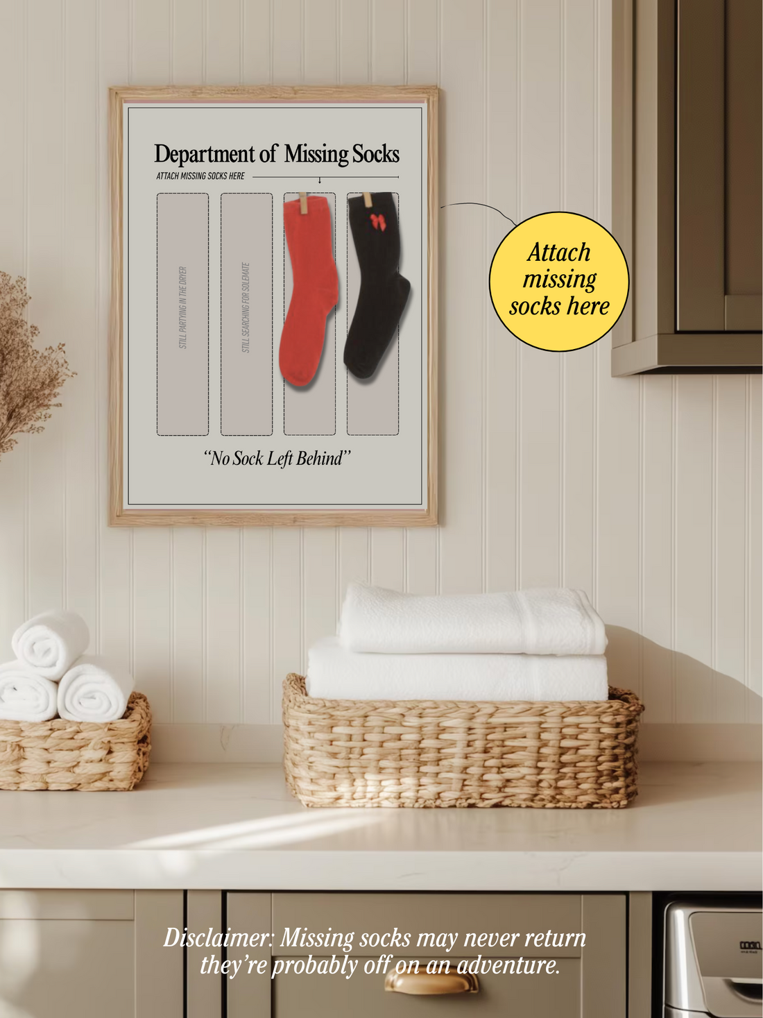 Department of Missing Socks Poster