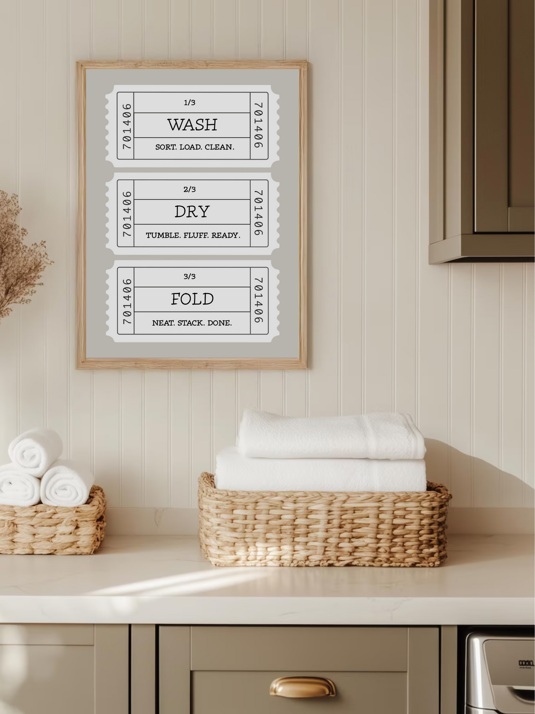 Wash-Dry-Fold Ticket Poster II
