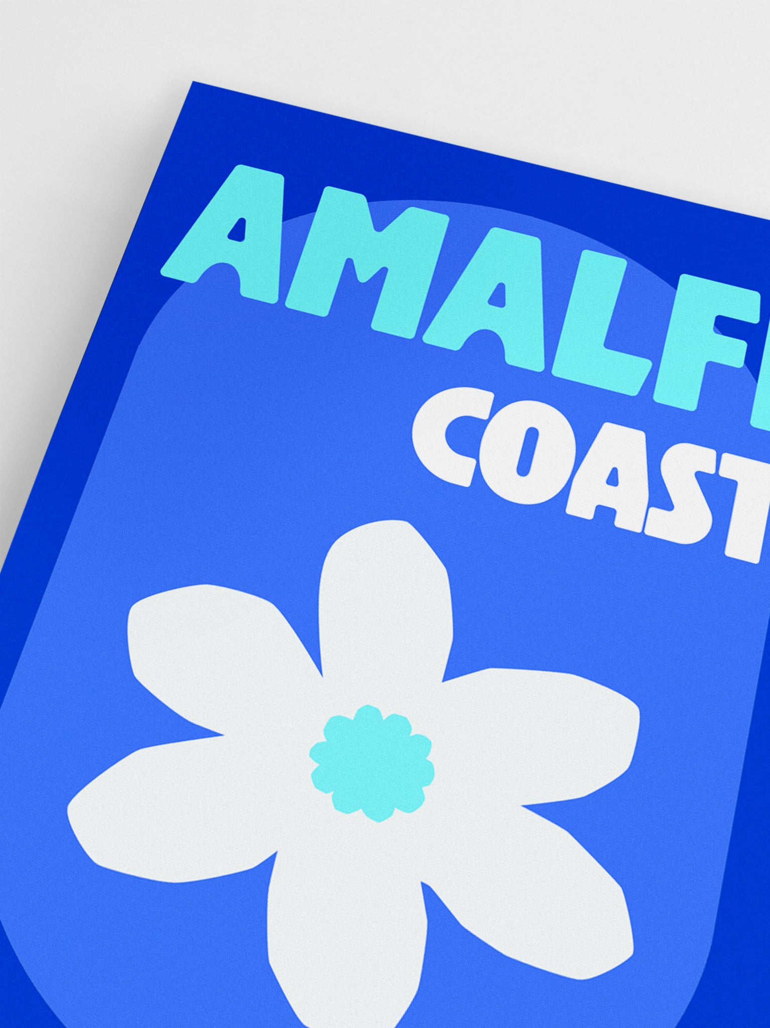 Amalfi Coast Blue Poster