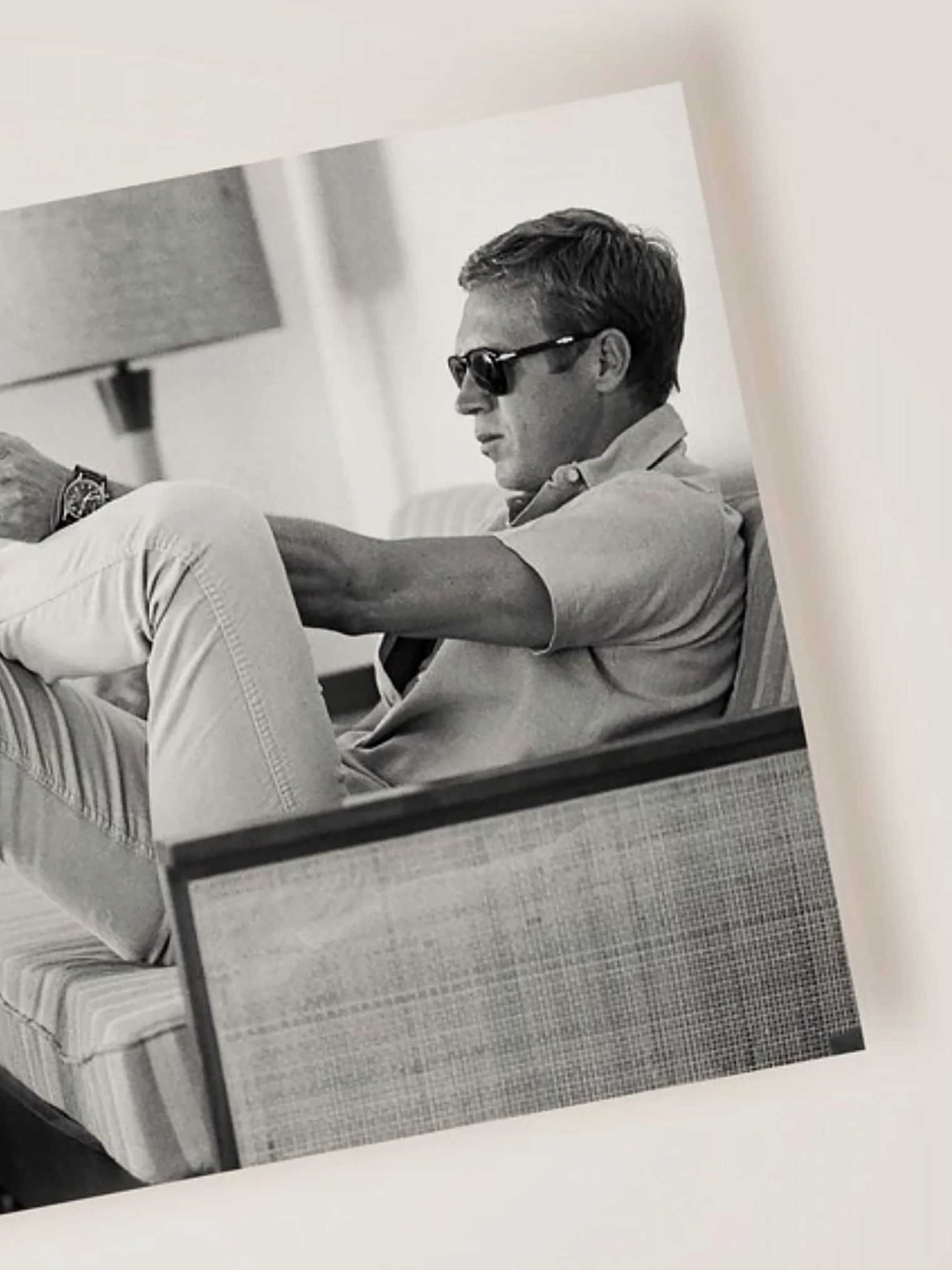 Steve McQueen Aiming Vintage Poster