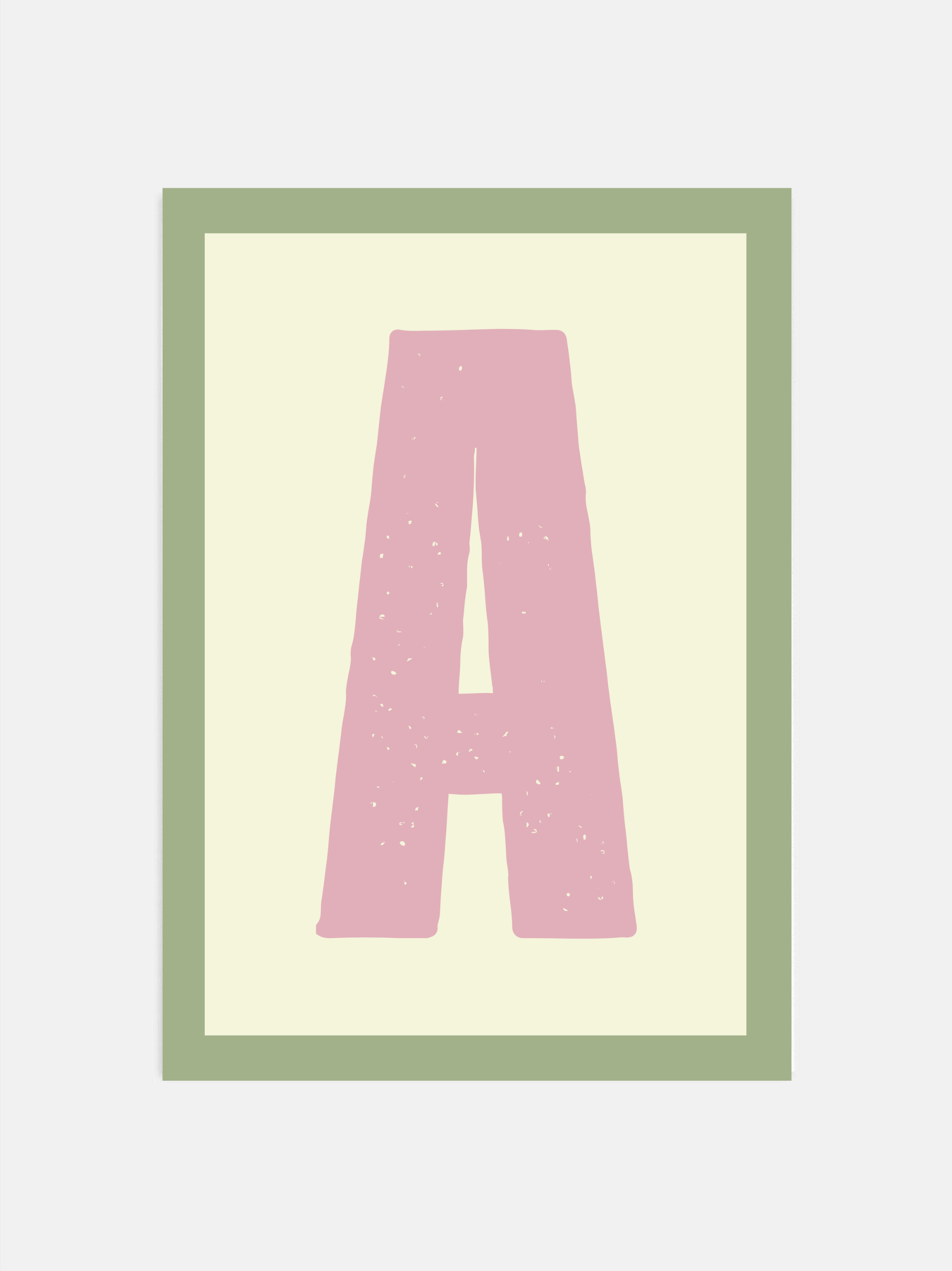 Custom Letter Neutral Tones Poster