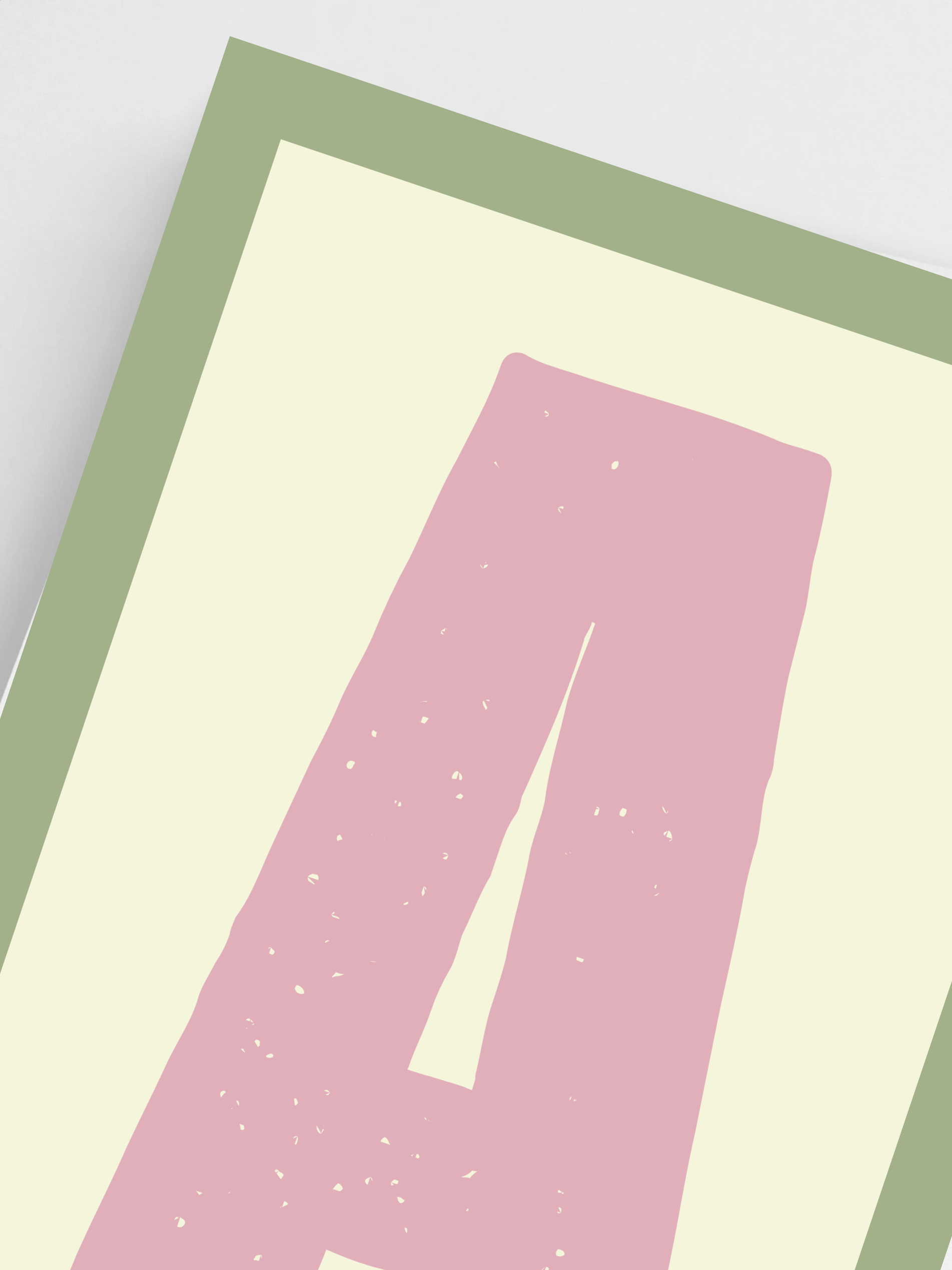 Custom Letter Neutral Tones Poster