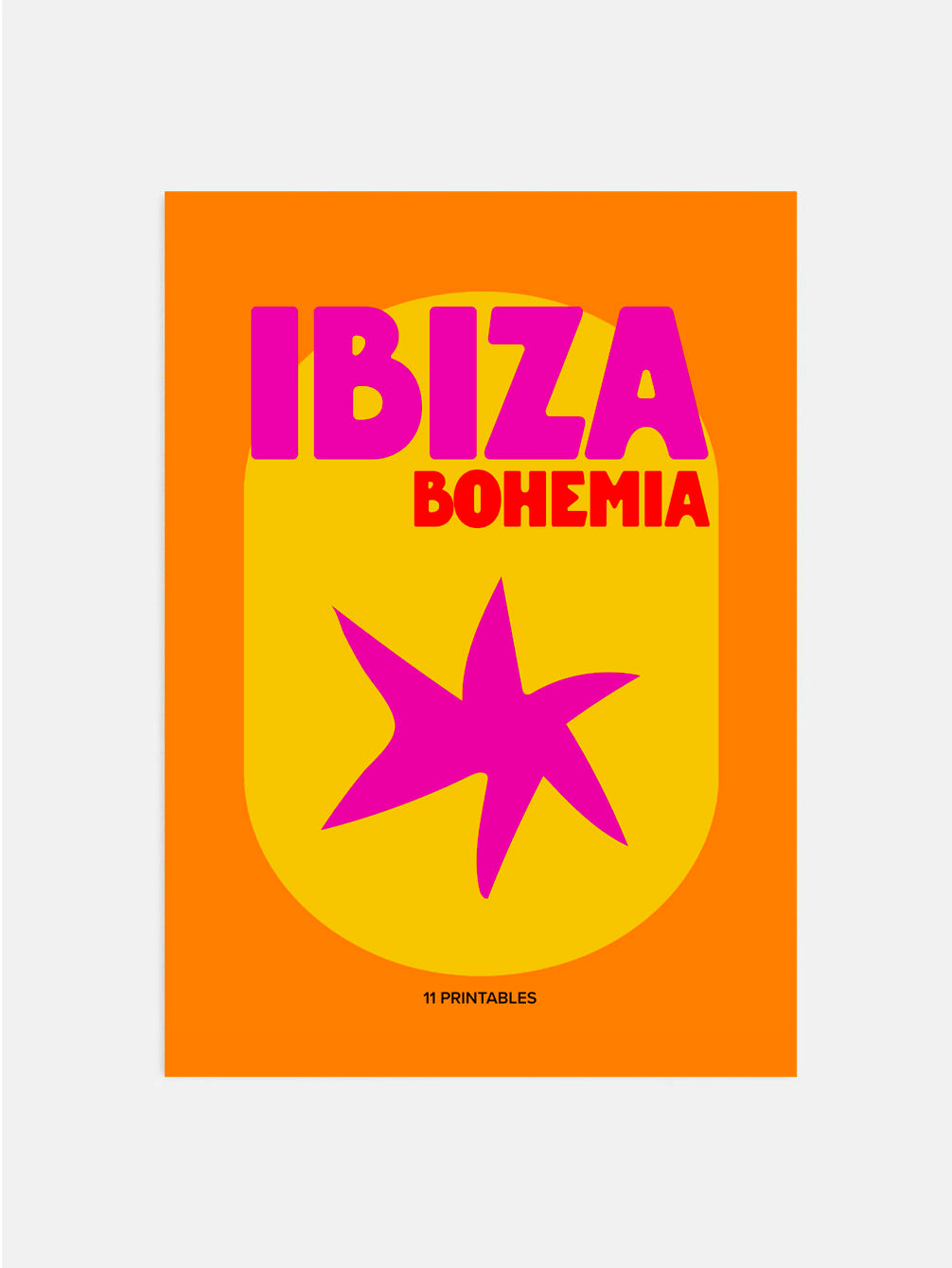 Ibiza Bohemia Orange Poster
