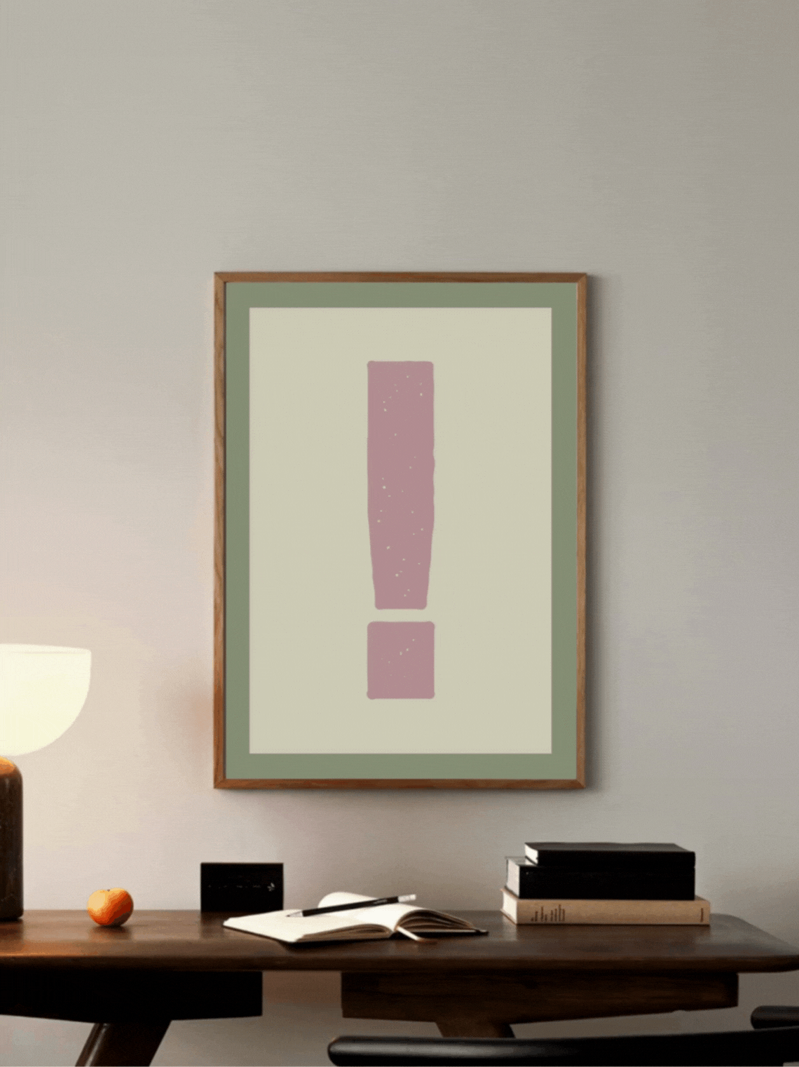 Custom Letter Neutral Tones Poster
