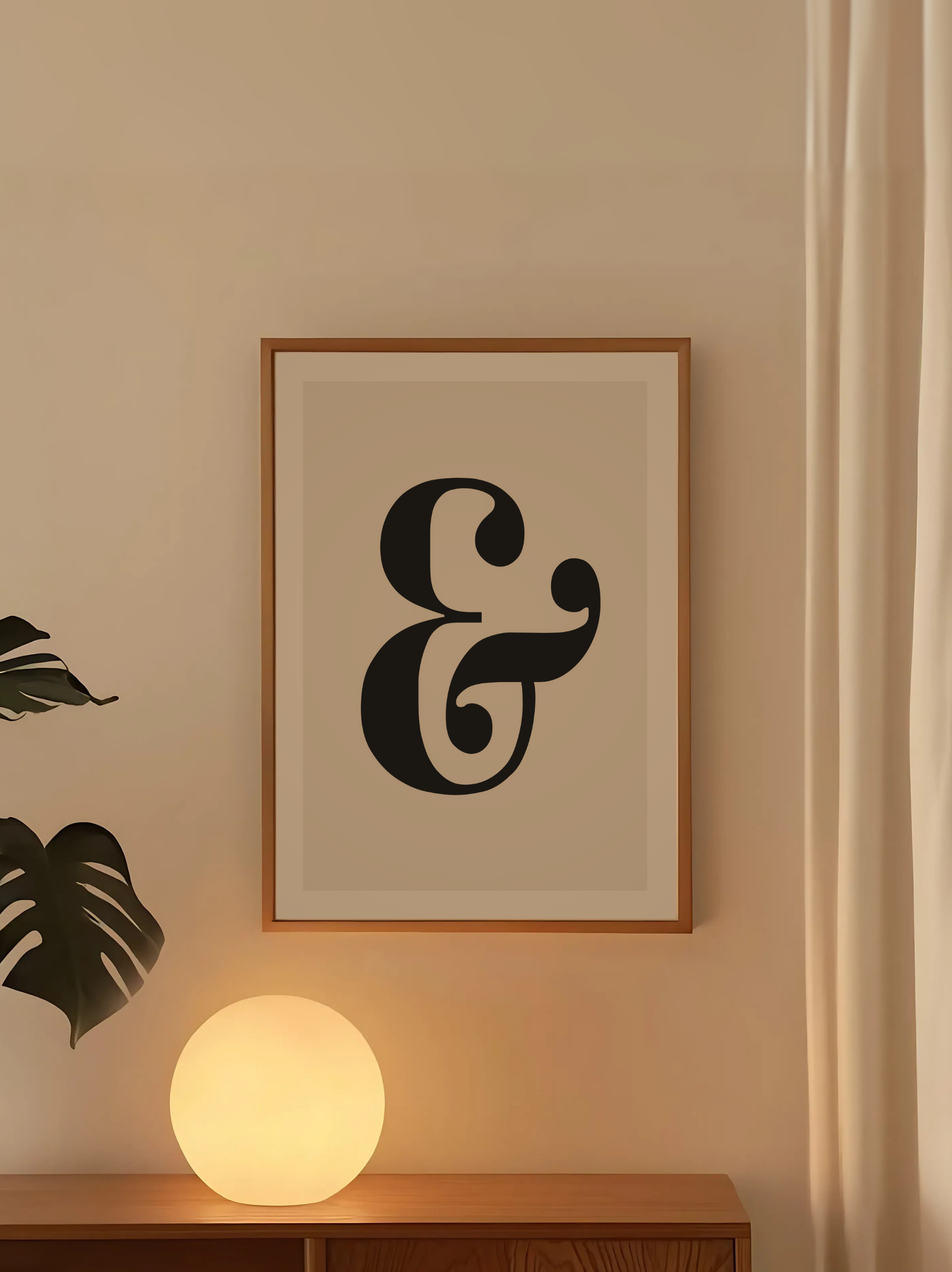 Custom Letter ( & ) Poster – Personalized Wall Art