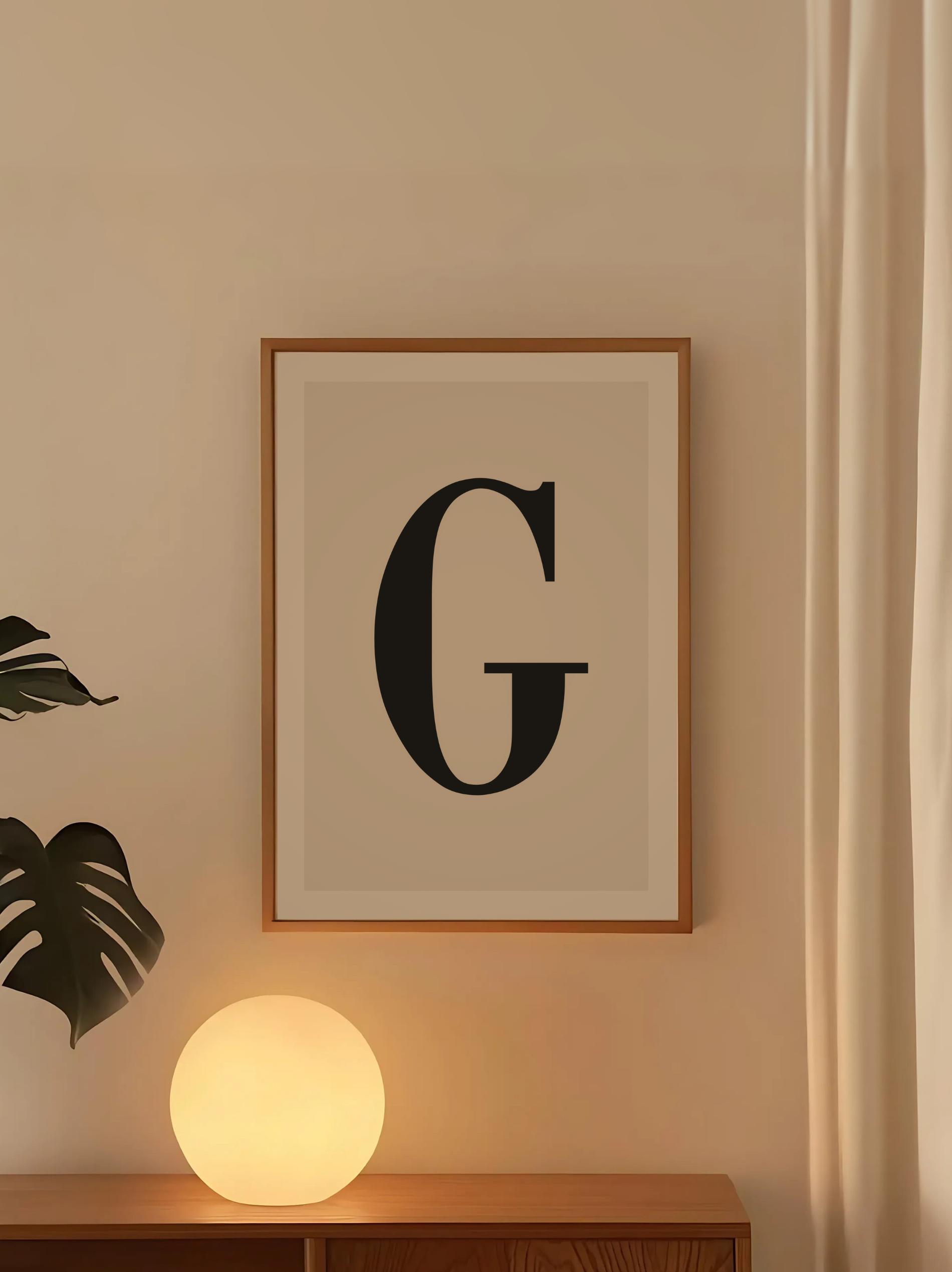 Custom Letter G Poster – Personalized Wall Art