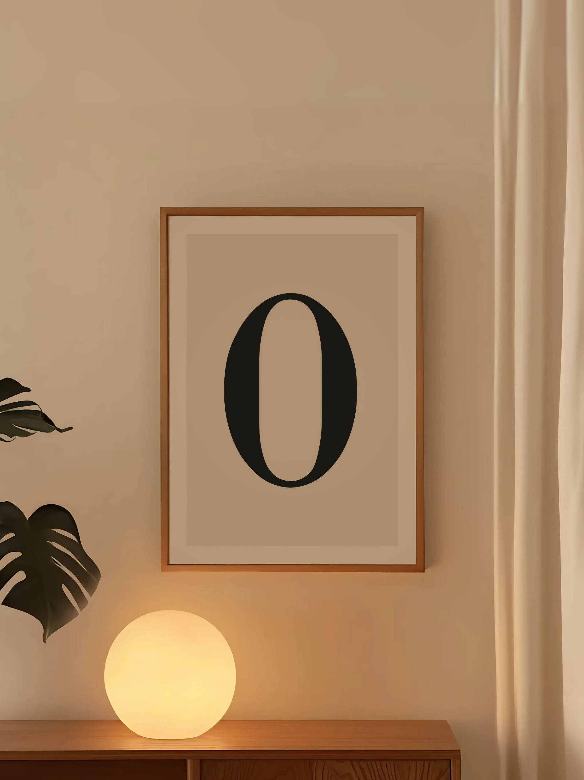 Custom Letter O Poster – Personalized Wall Art