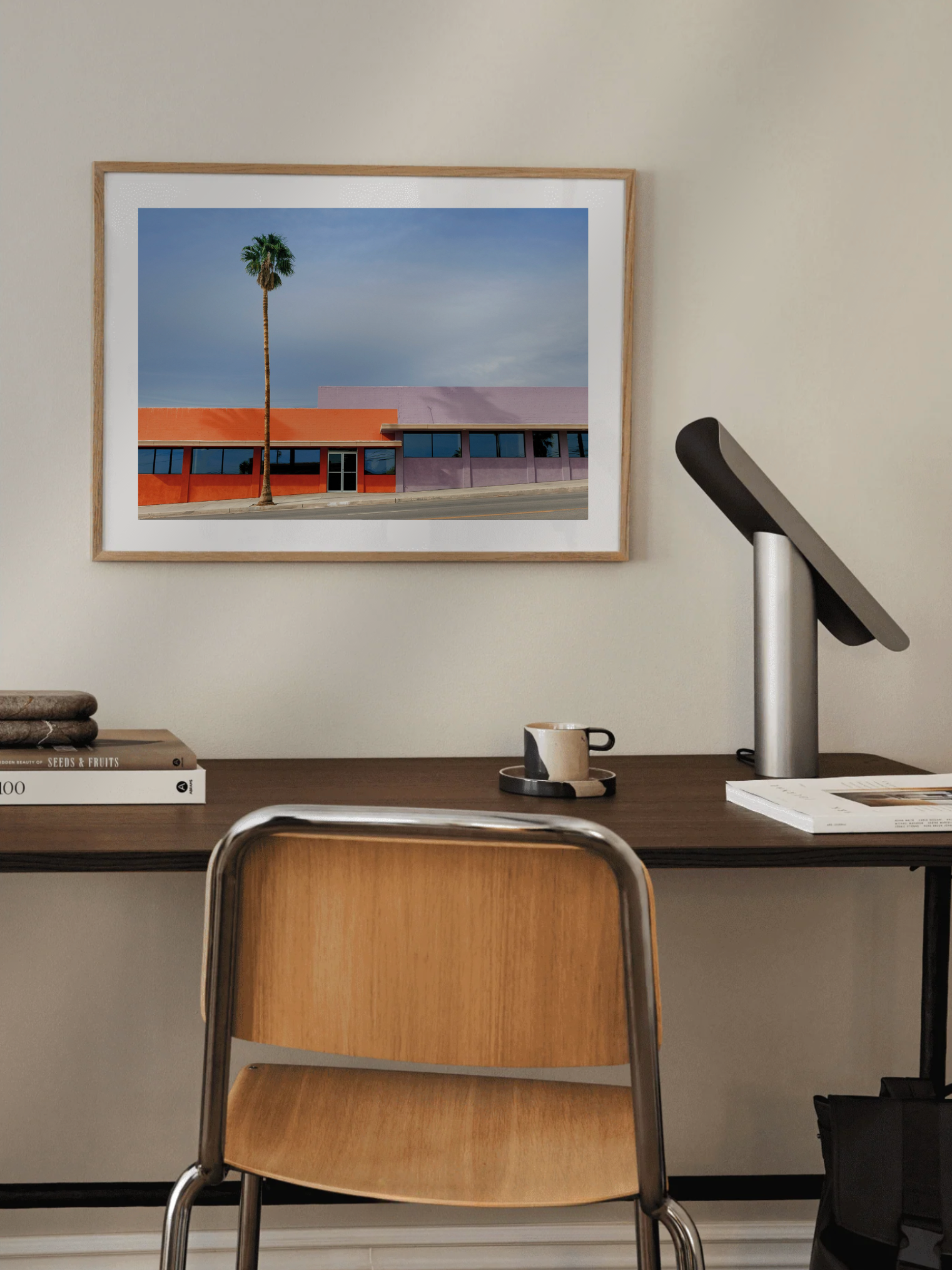 Tropical solitude poster print in bold contrast