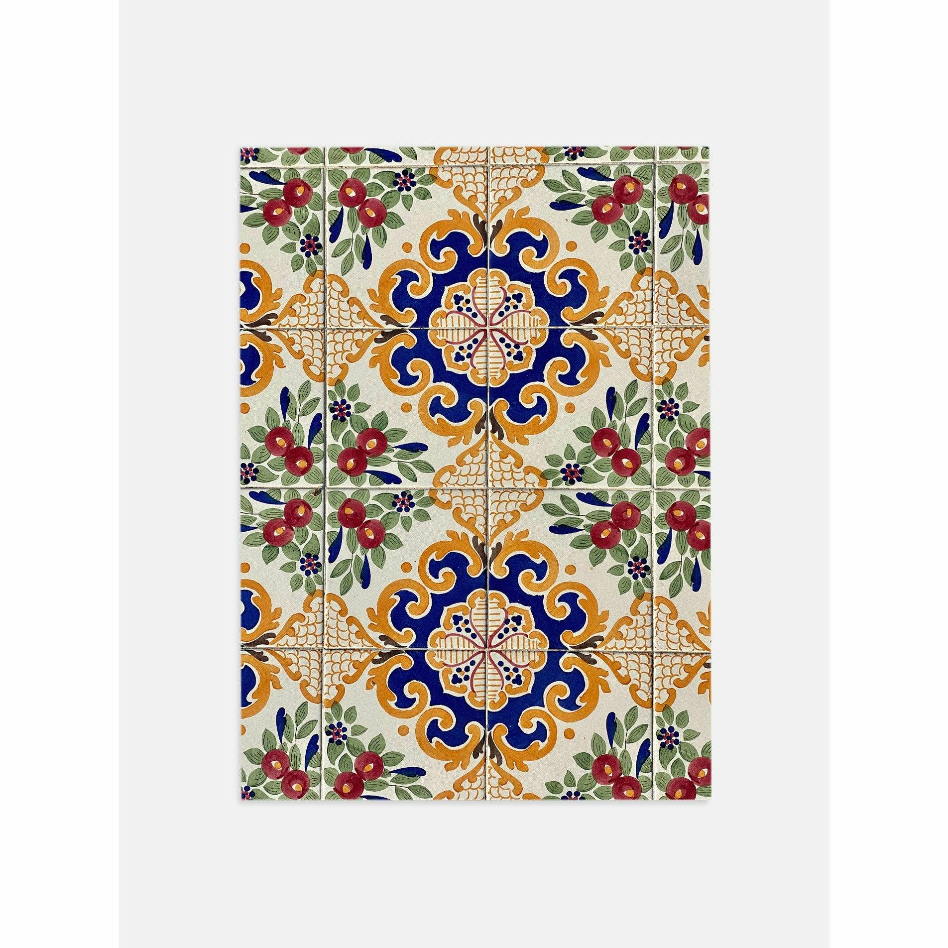 Floral Tile Poster