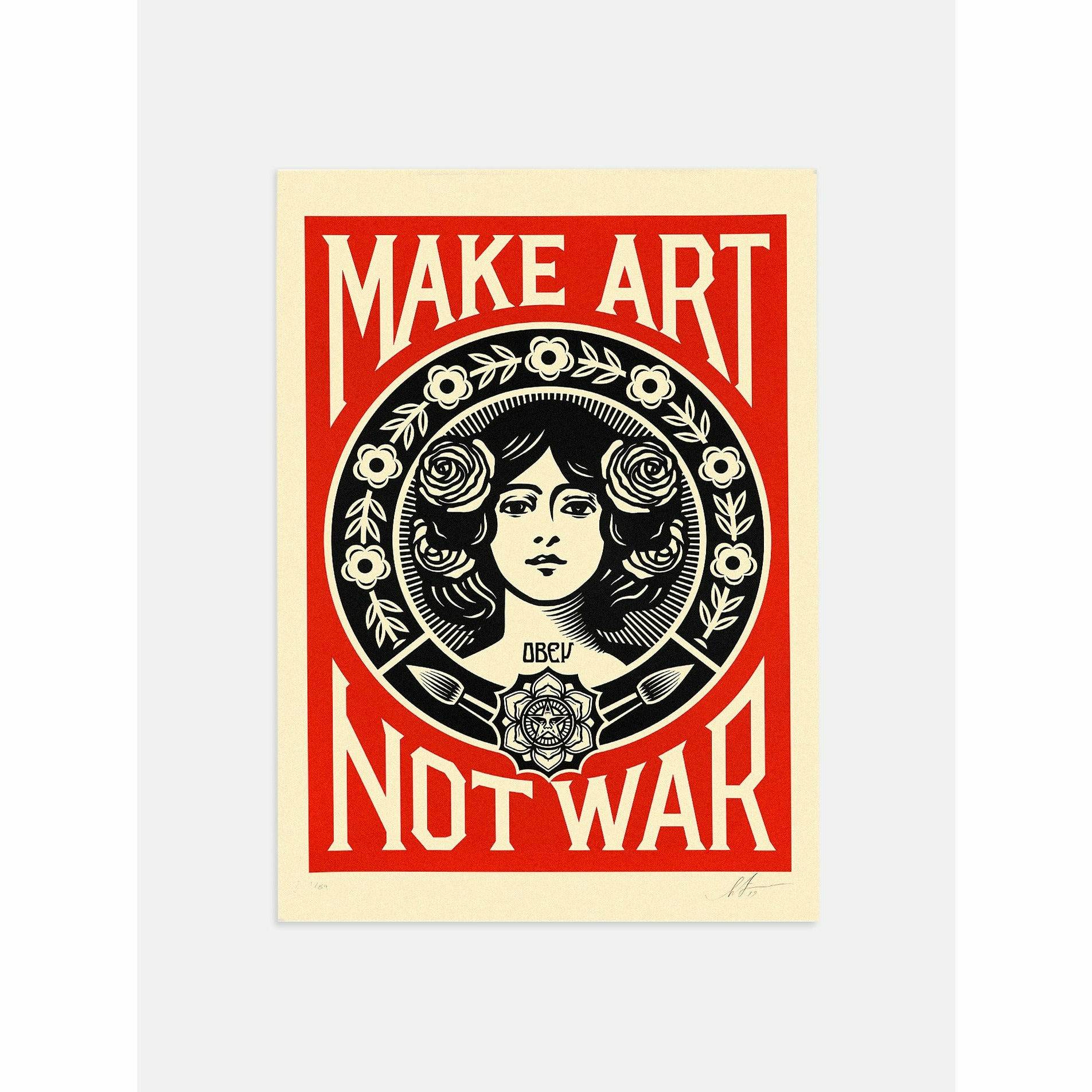 Make Art Not War Poster