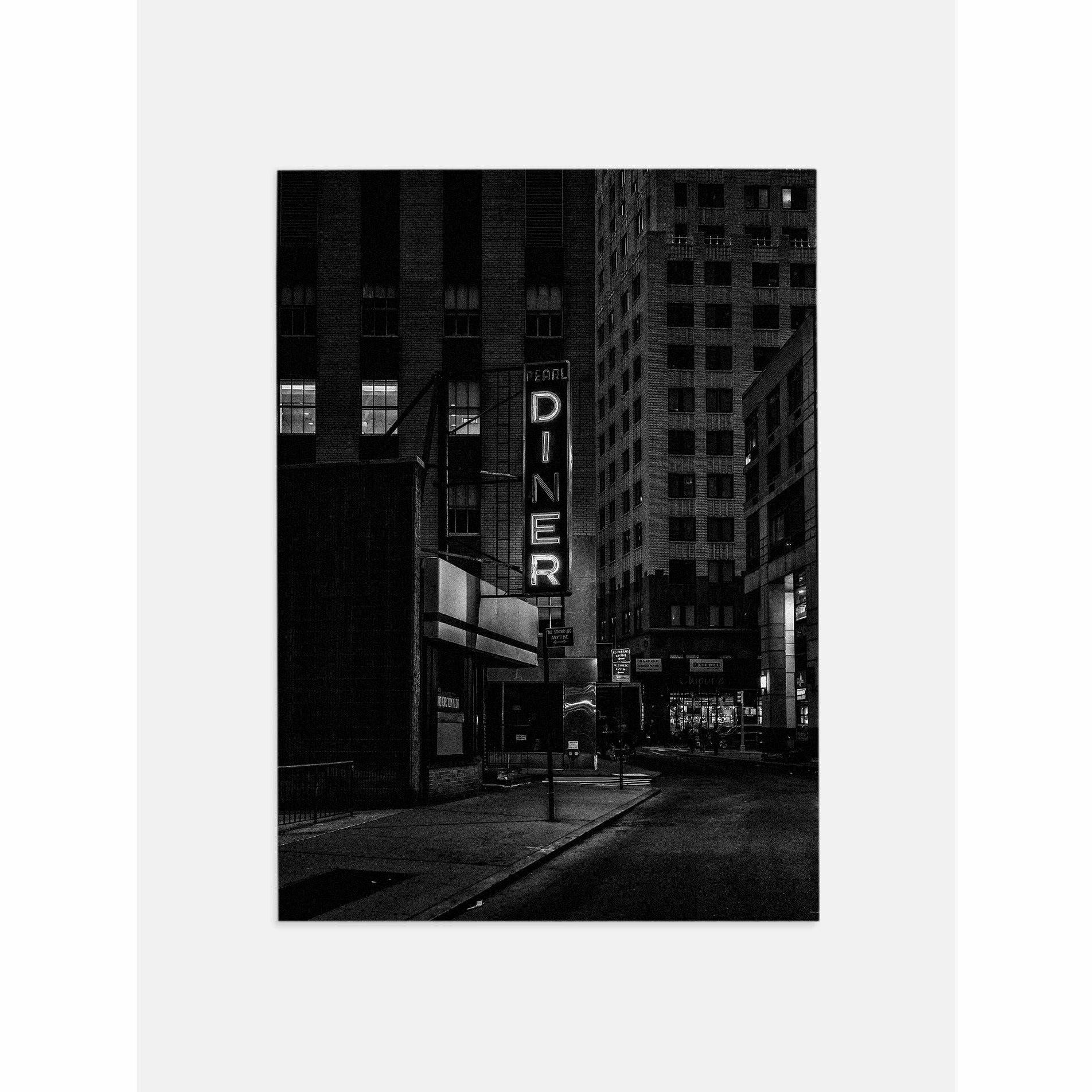 Diner Black and White Wall Art