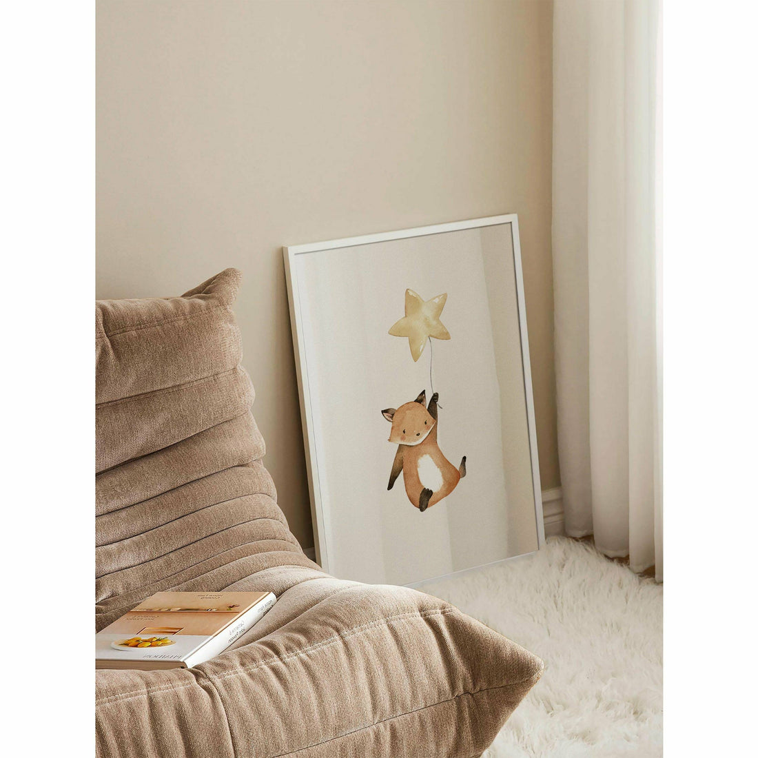 Flying Red Fox Poster