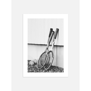 Vintage Tennis Racket Poster