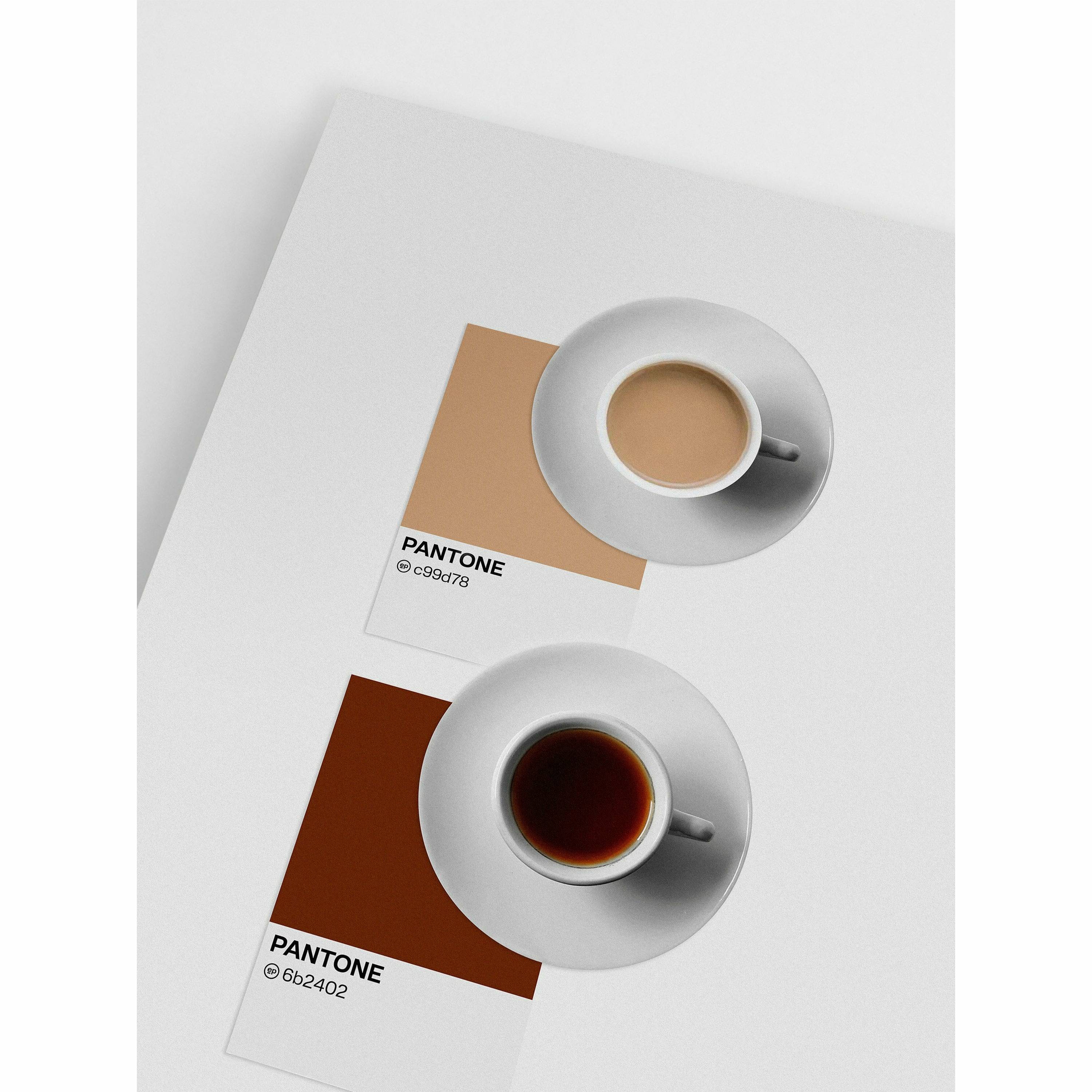 Two Coffee Pantone Digital Poster
