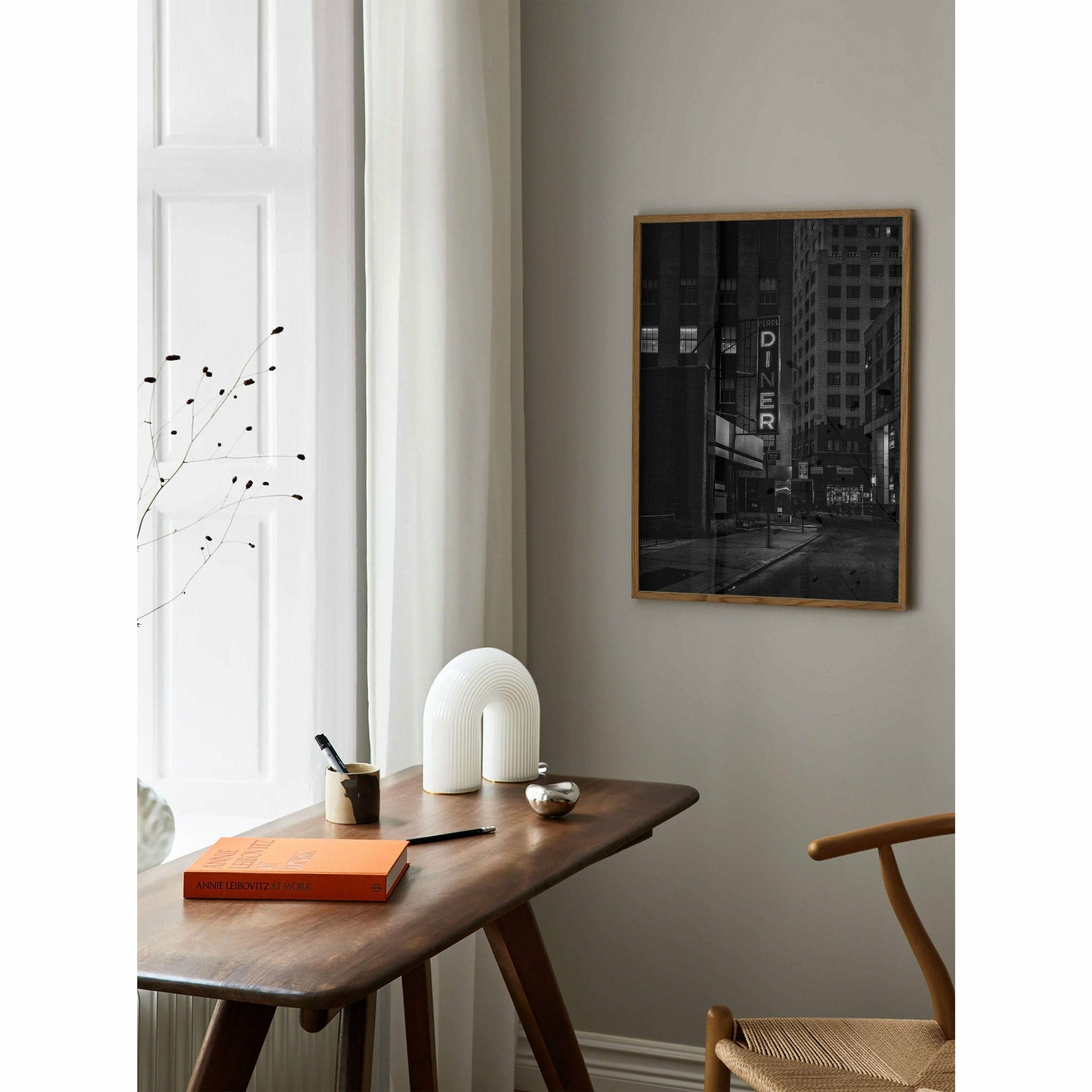 Diner Black and White Poster