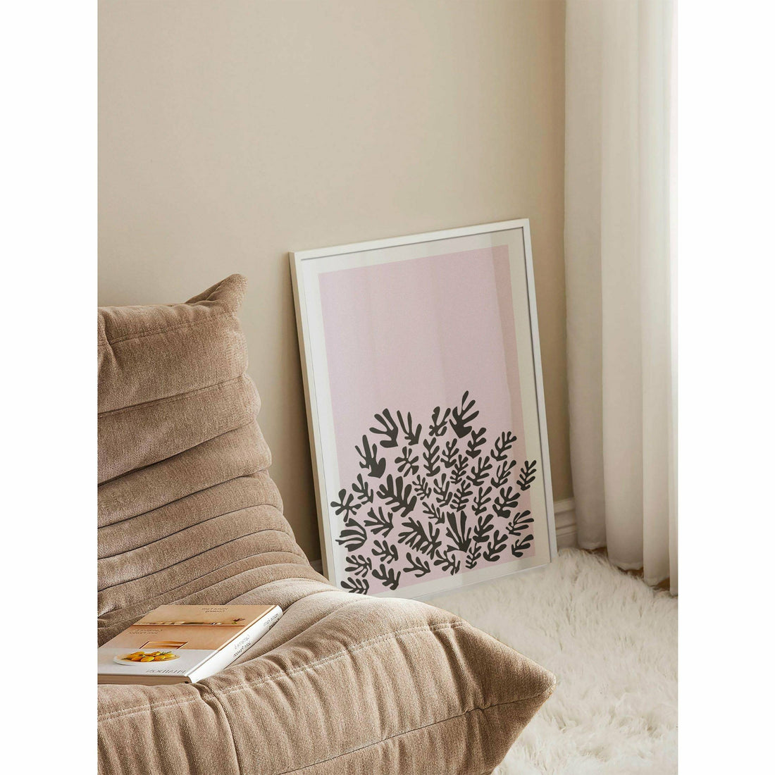 Abstract Foliage Bedroom Artwork