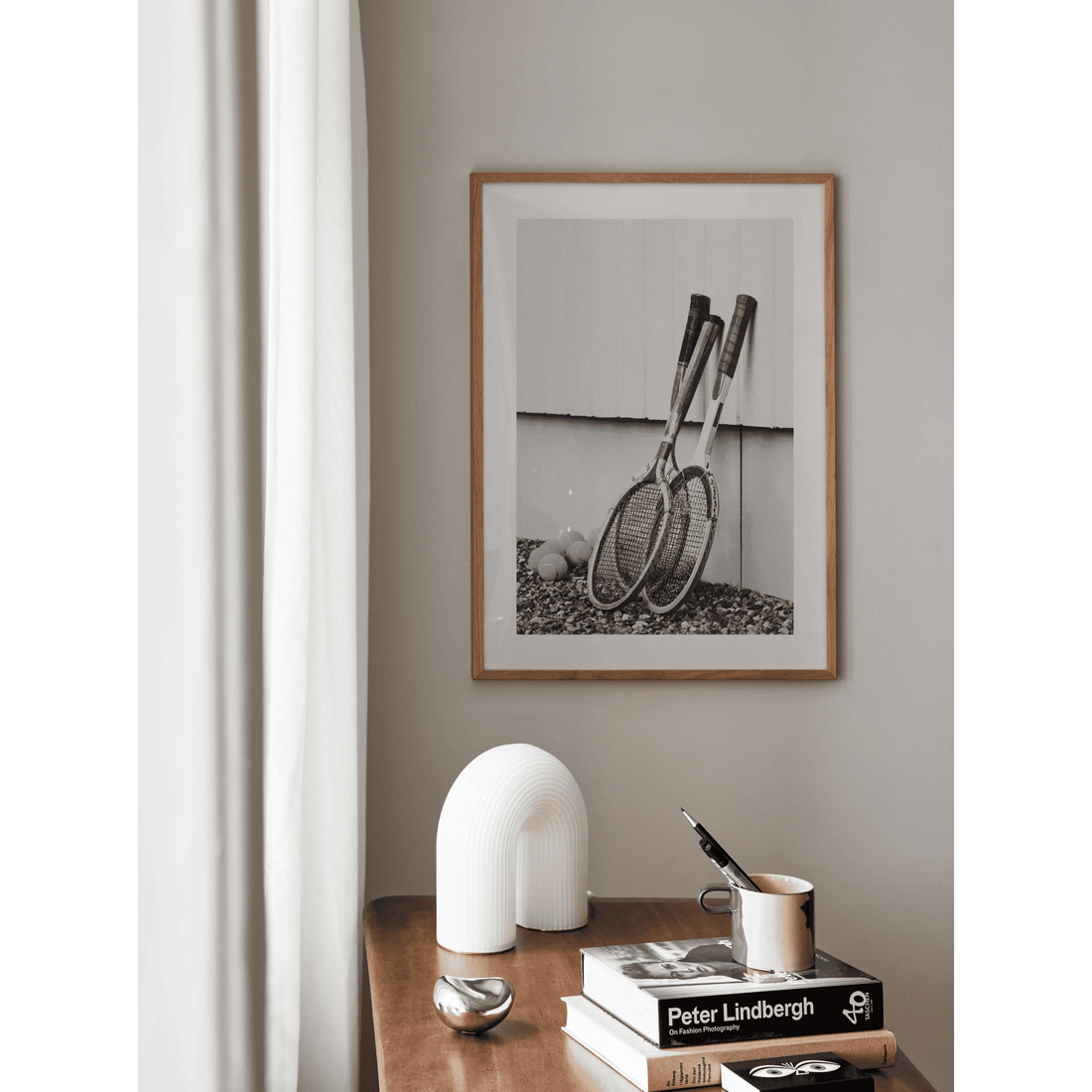 Vintage Tennis Racket Poster