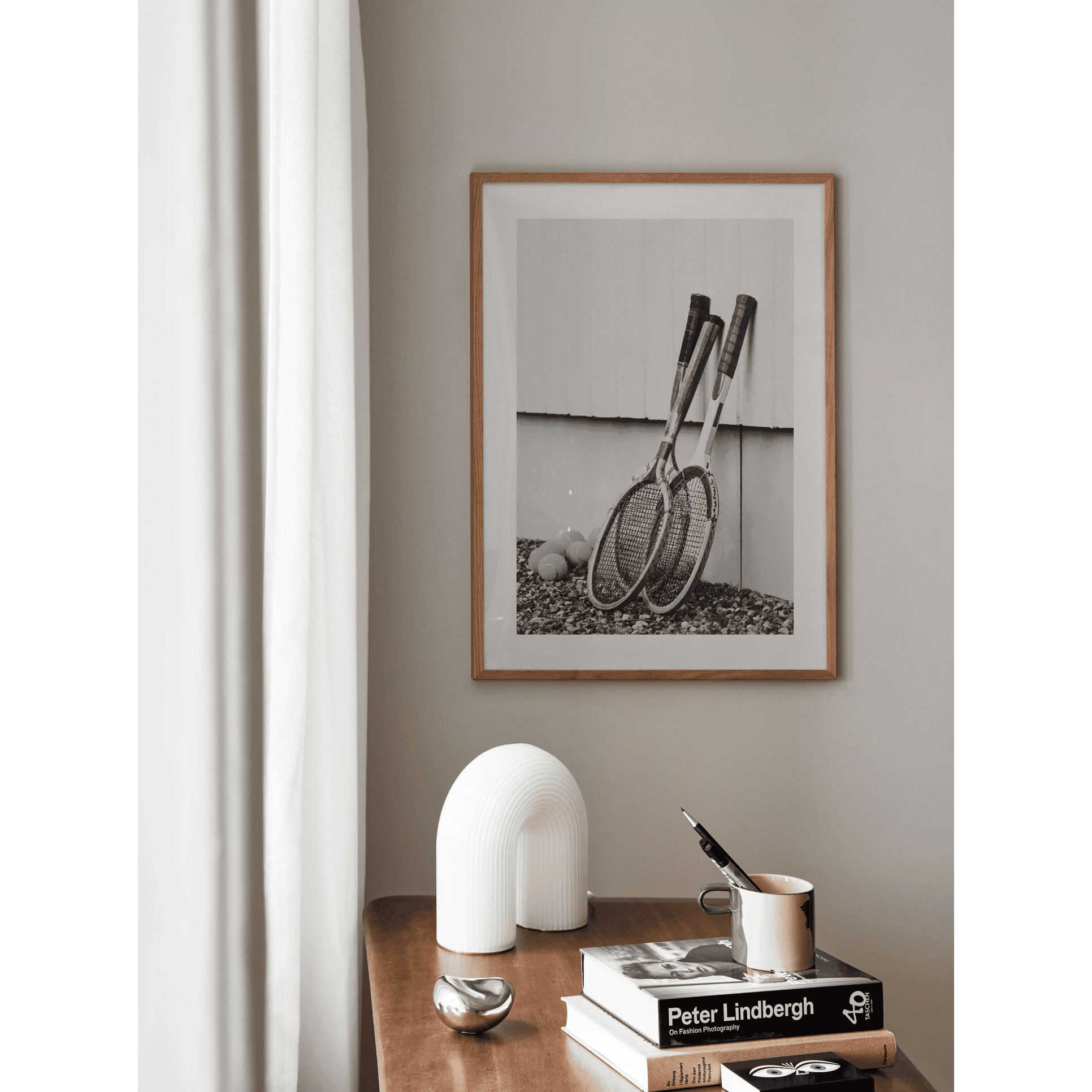 Vintage Tennis Racket Poster