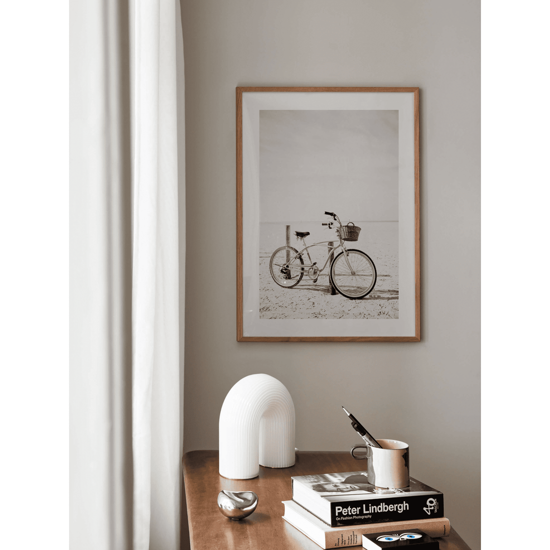 Bike on Beach Poster