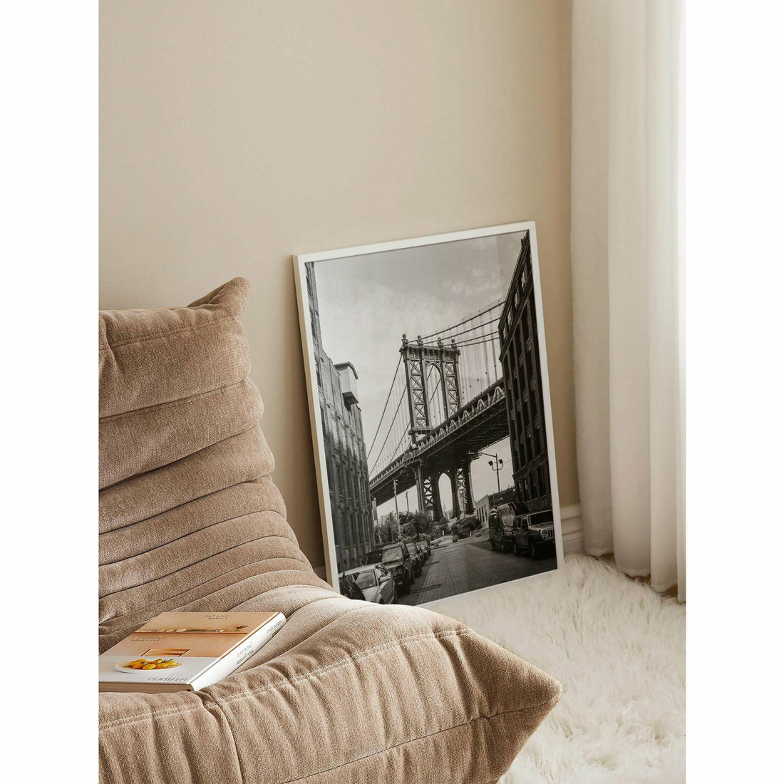 Black and White Bridge Wall Art