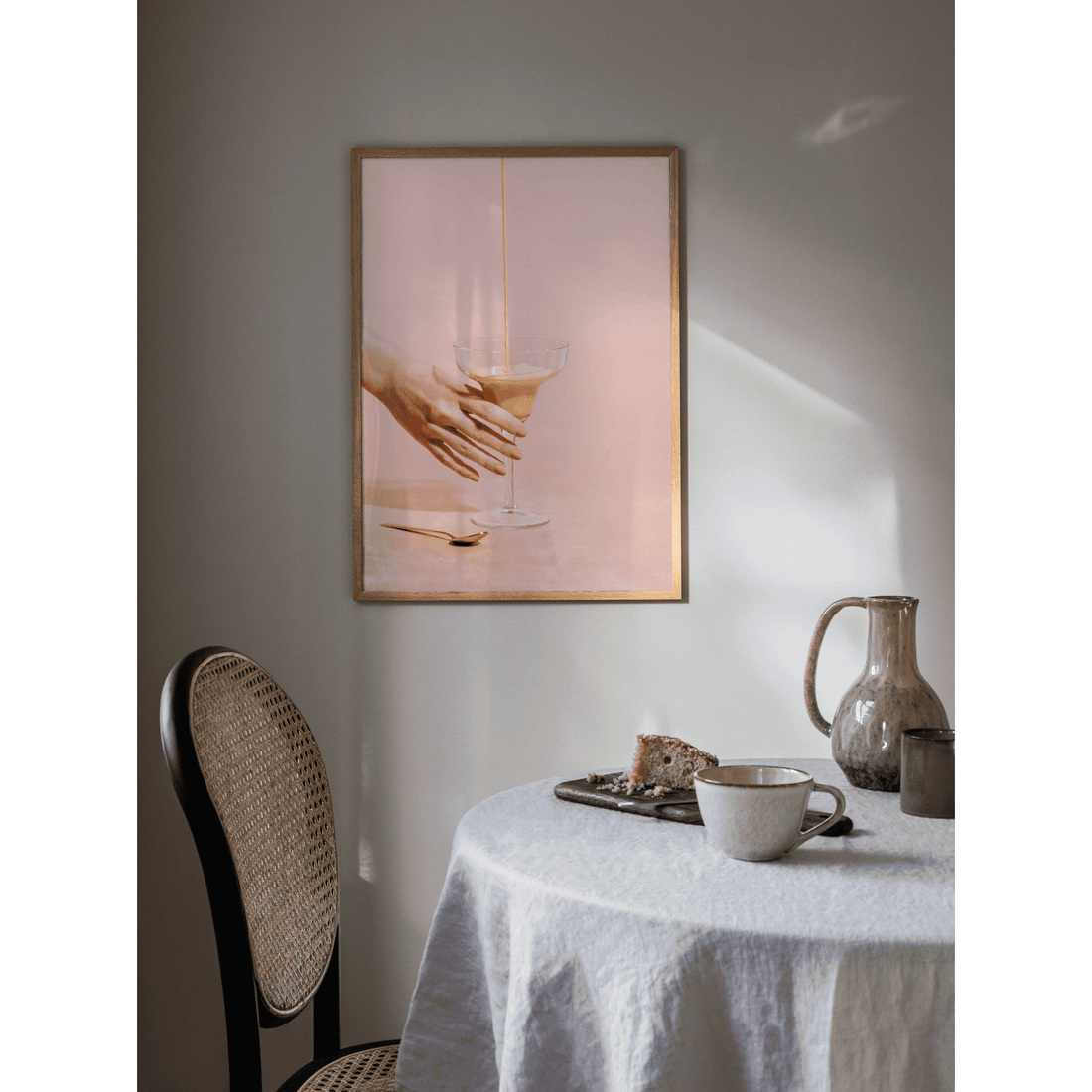 Orange Juice Pour Poster