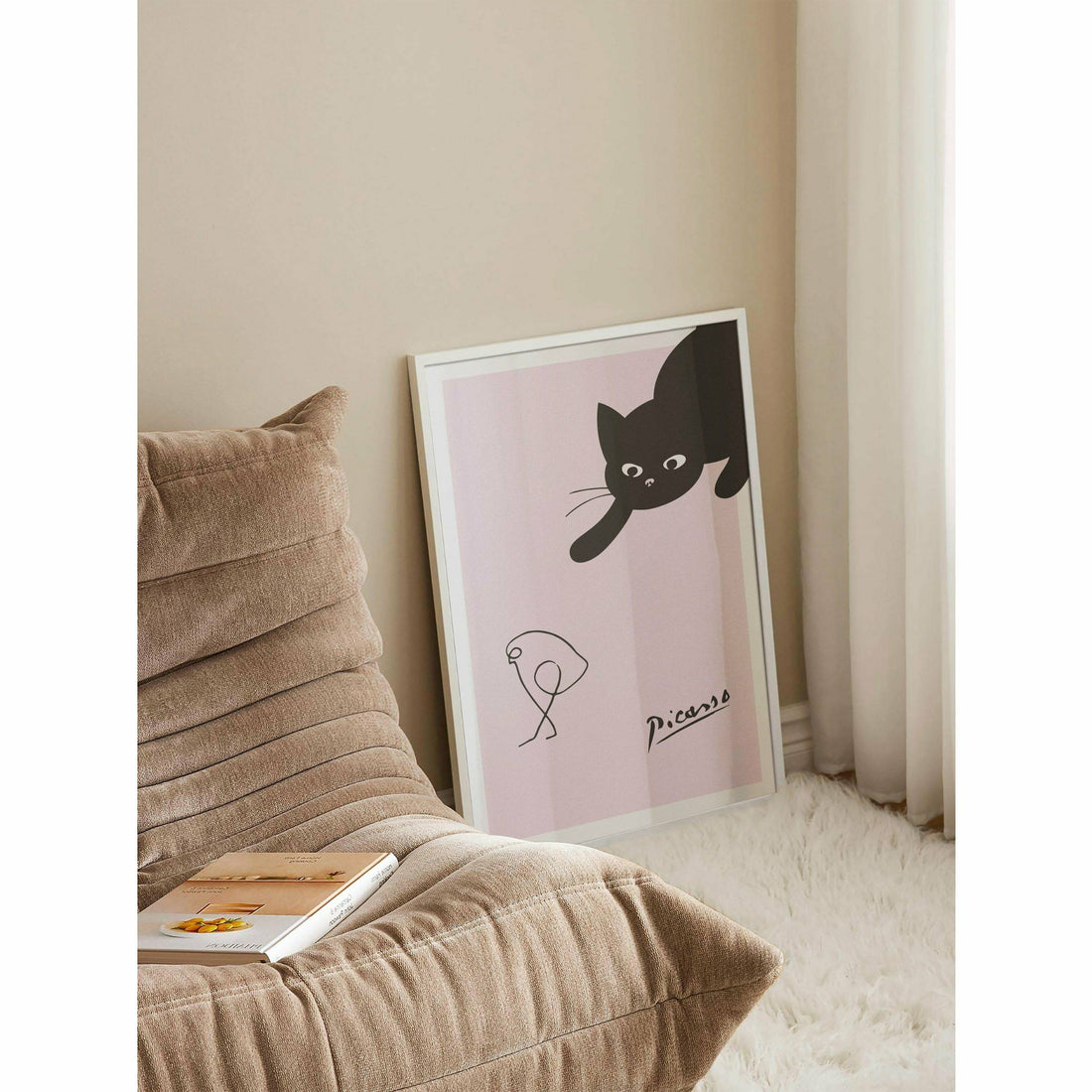 Picasso Wall Art- Cat & Bird