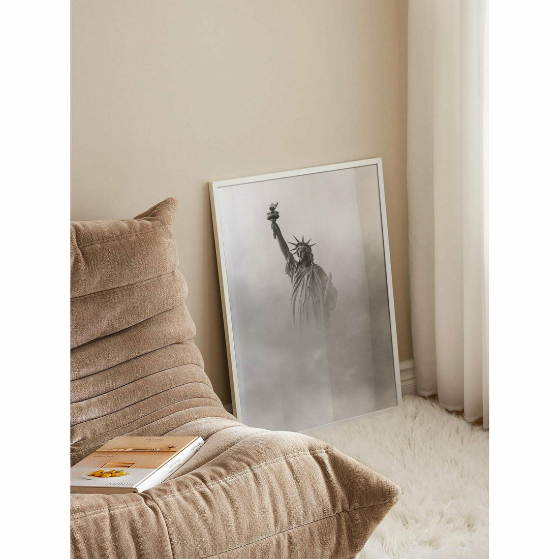 Liberty Through the Fog Black and White Wall Decor