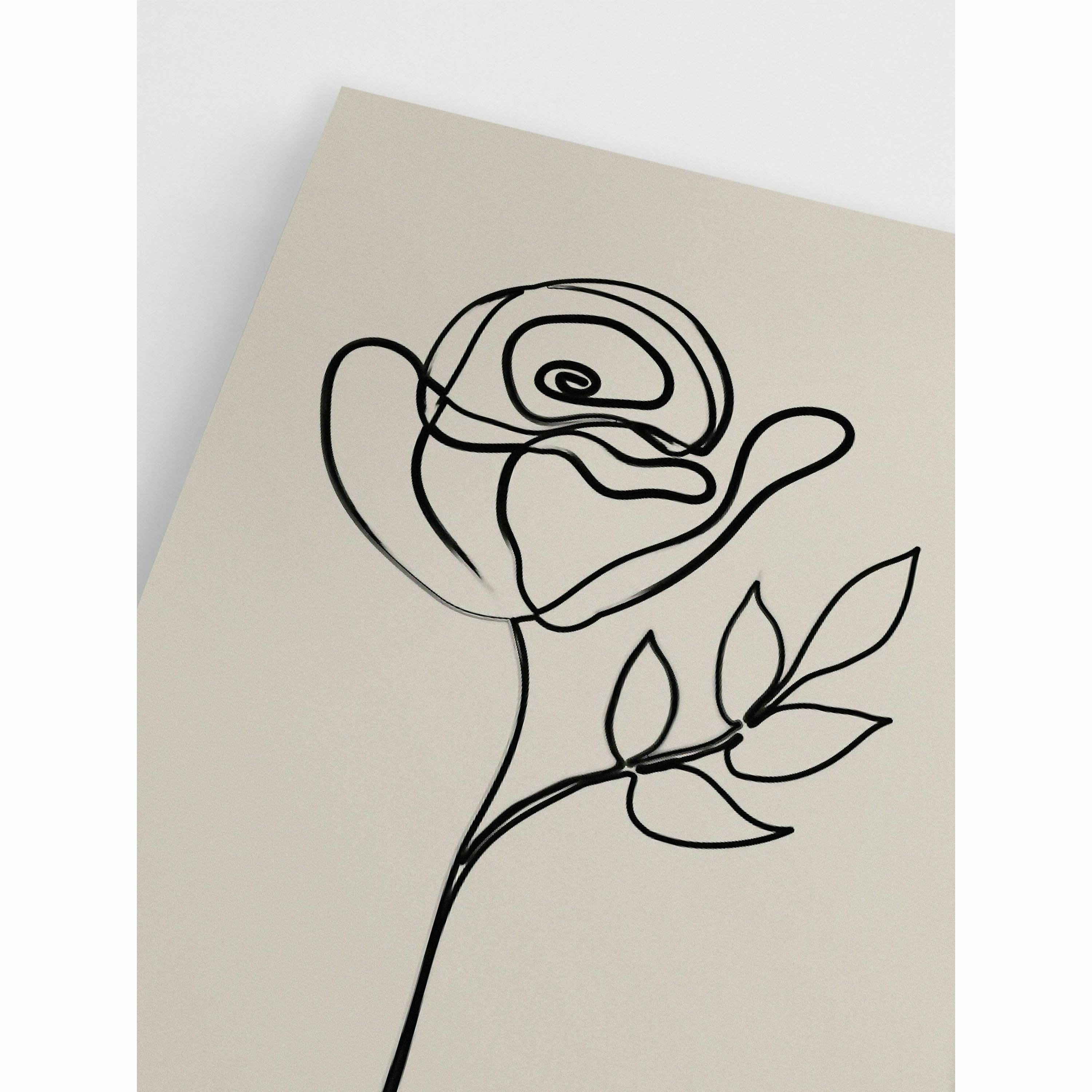 Single Line Flower,