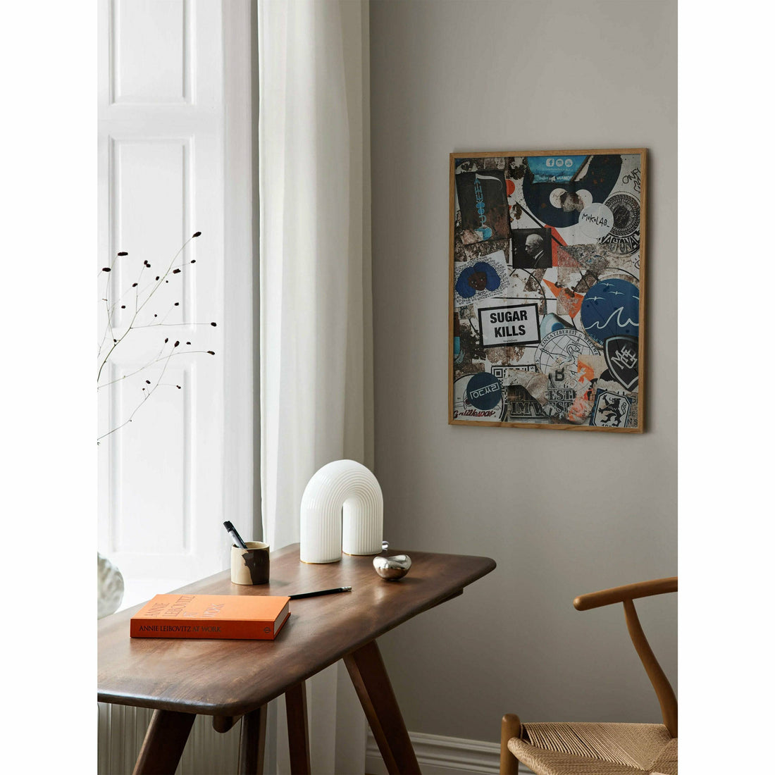 Sugar Kills Moody Modern Art Poster