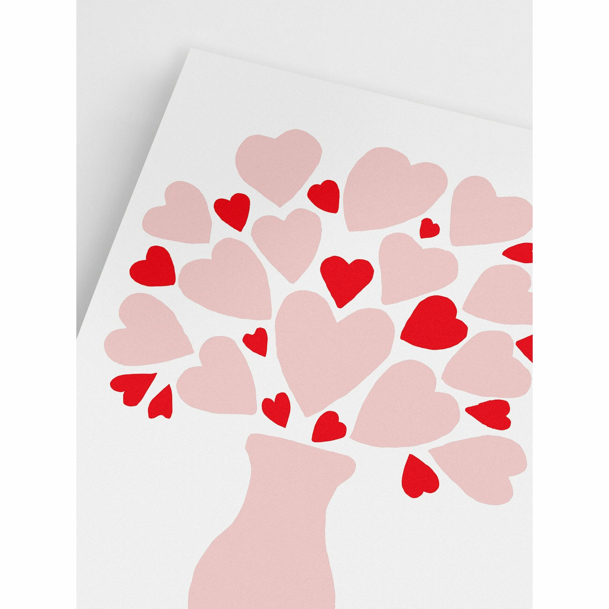 Pink Floral Hearts