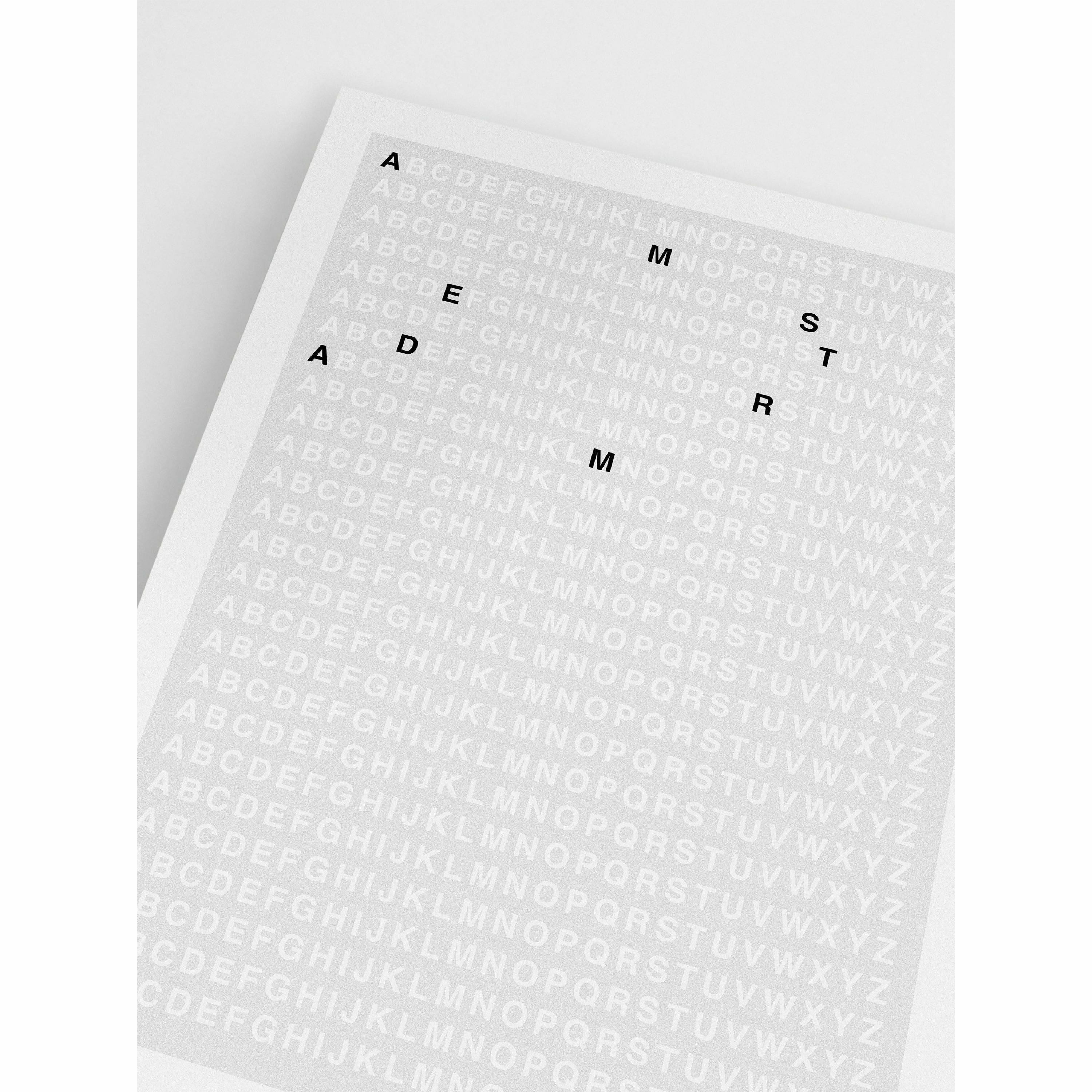 Amsterdam Typography Poster Minimalist