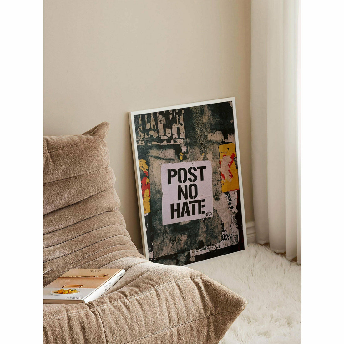 Post No Hate Masculine Office Decor