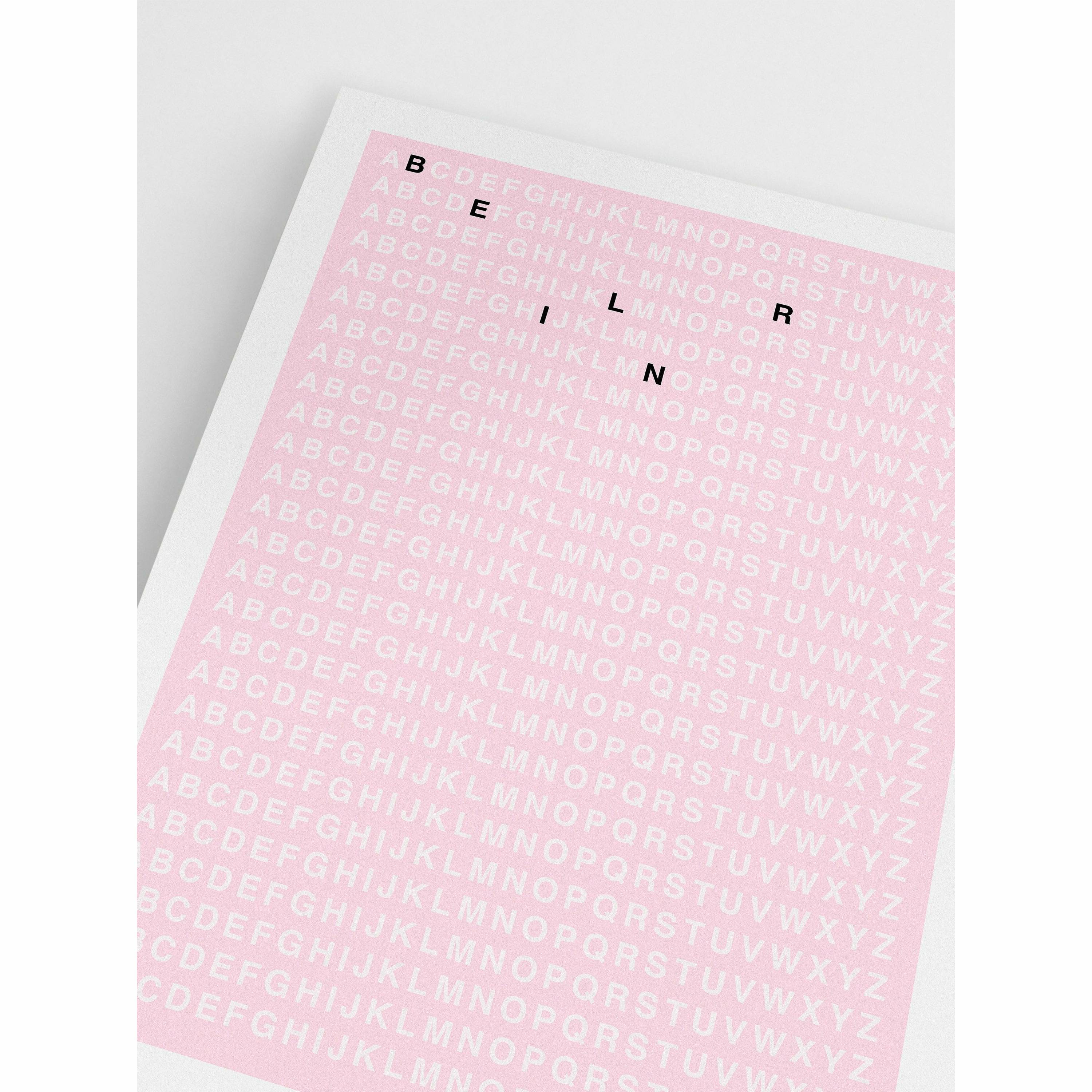 Berlin Pink Poster