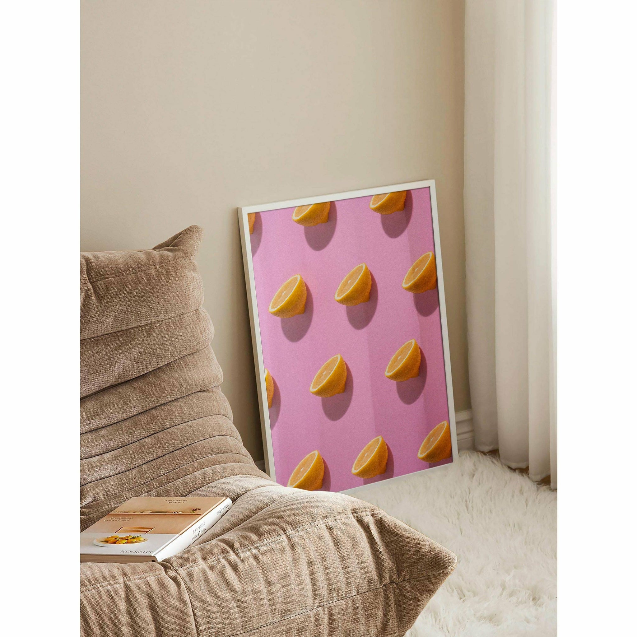 Pink lemons poster