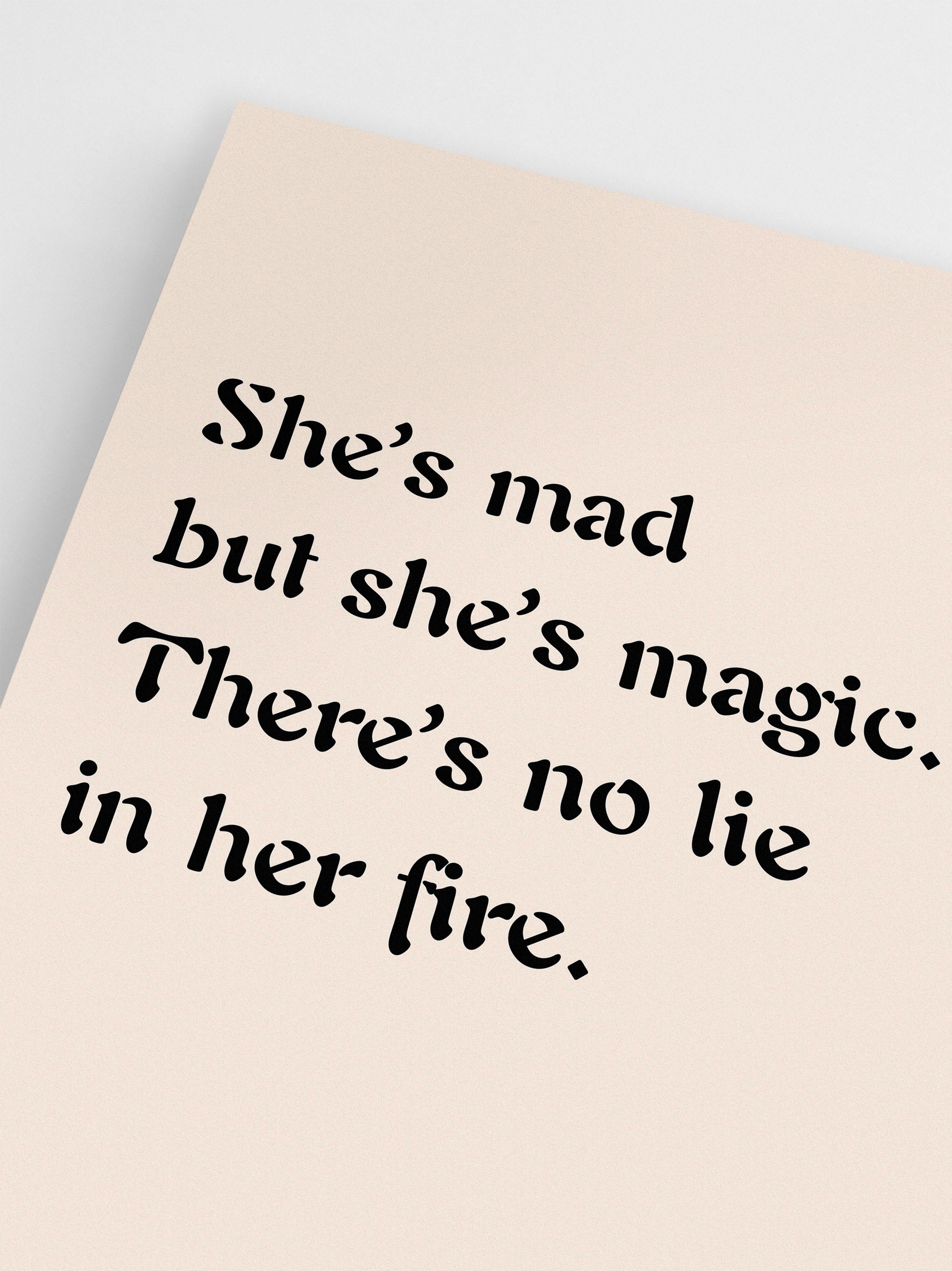 She's Mad but She's Magic Poster