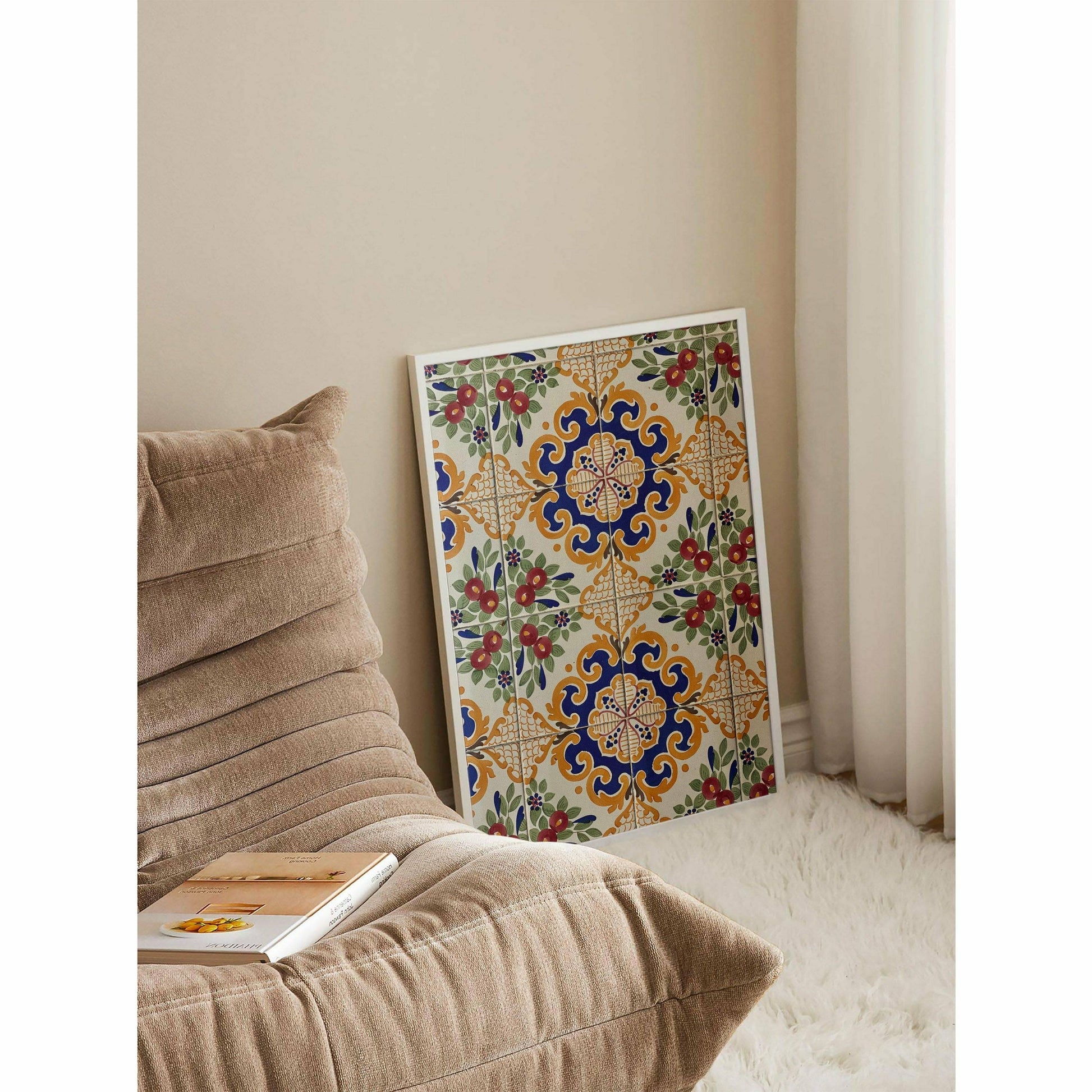 Floral Tile Wall Art