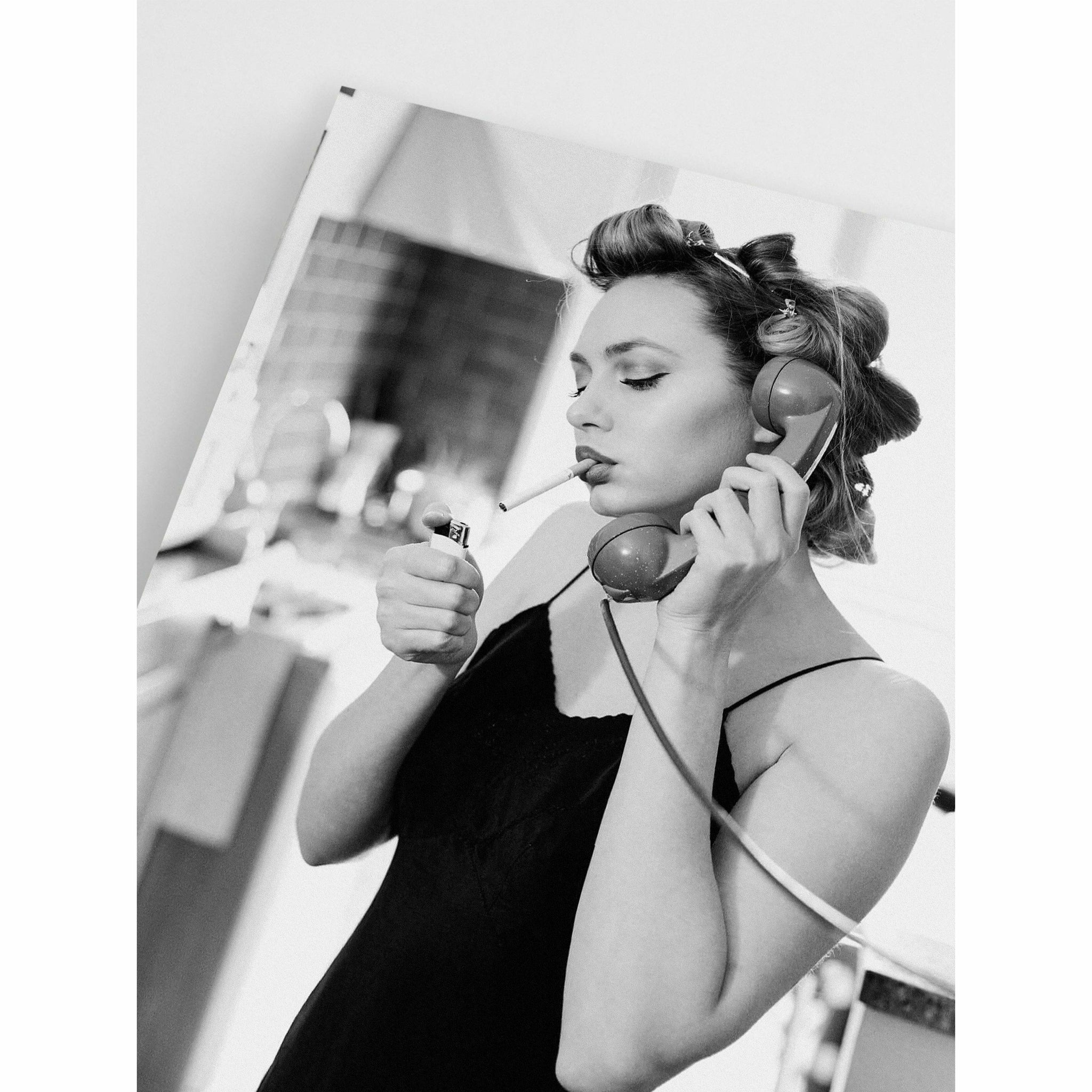 Hot girl smoking poster