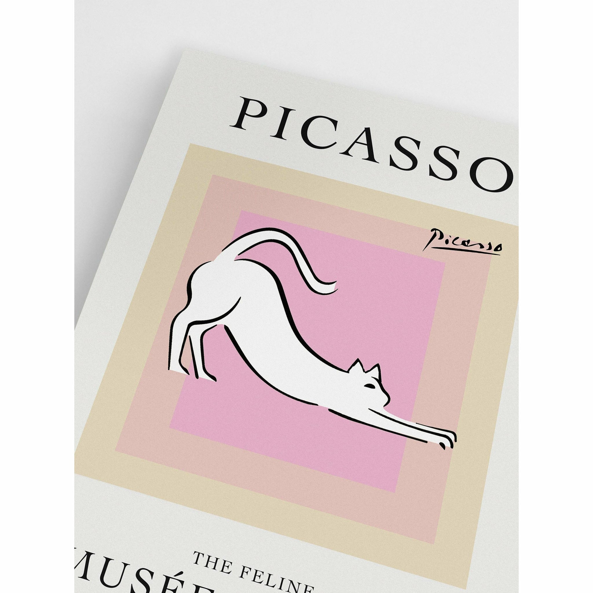 Picasso Cat Digital poster