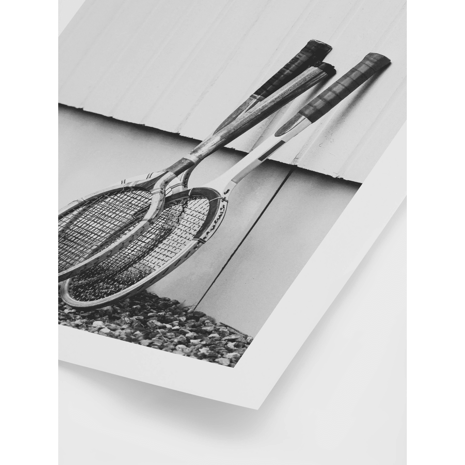 Vintage Tennis Racket Poster