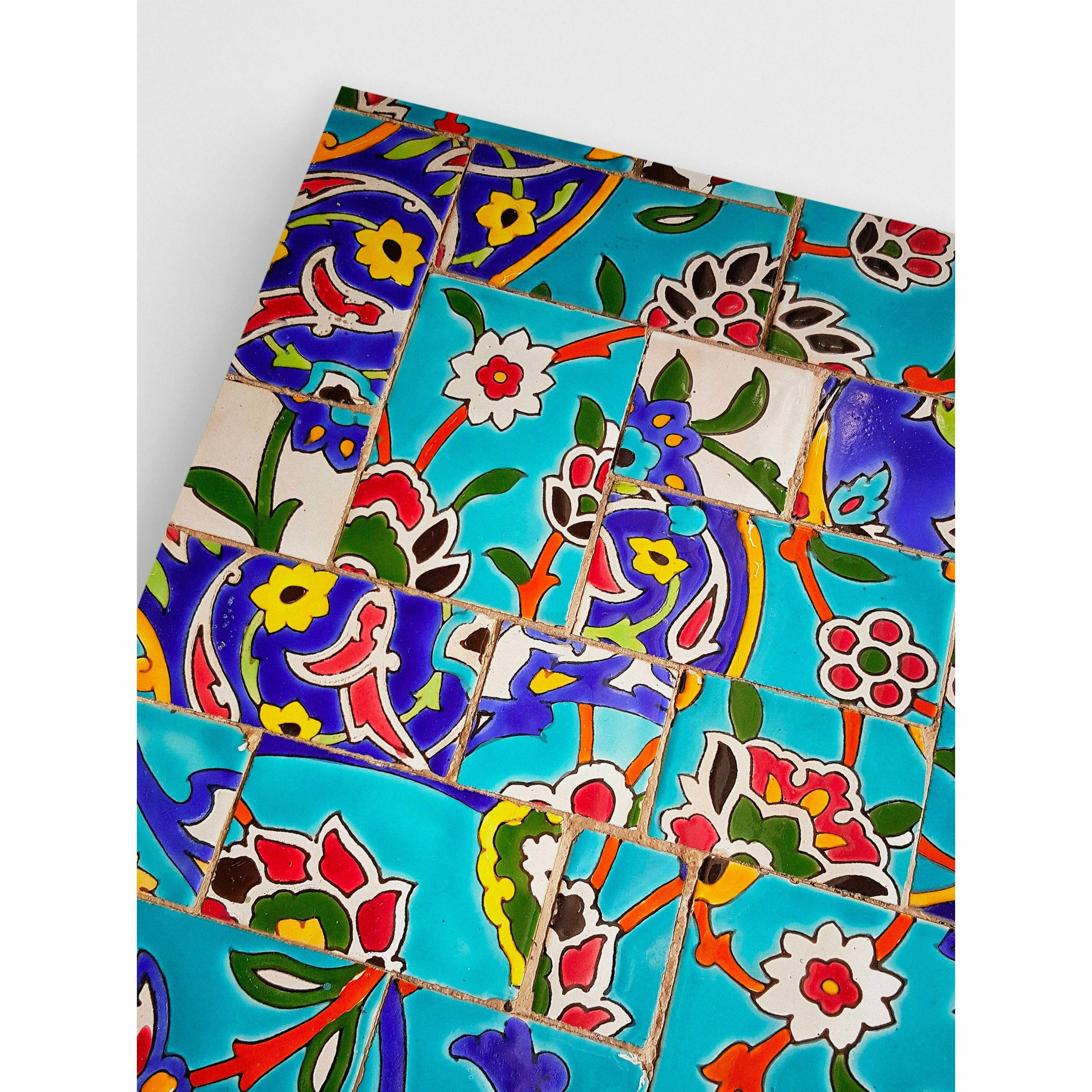 Minimalist Blue Moroccan Digital Poster