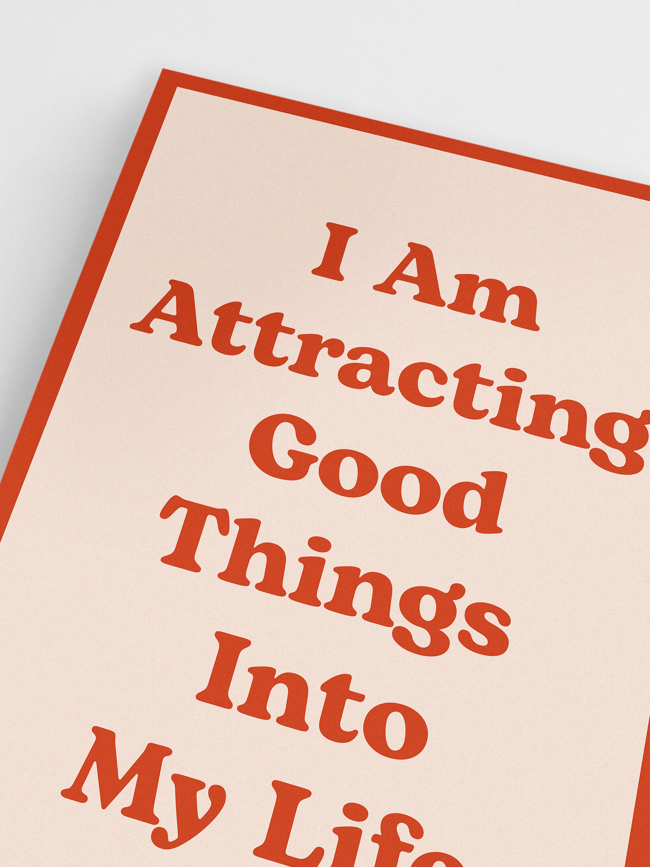 Attracting Good Things wall art