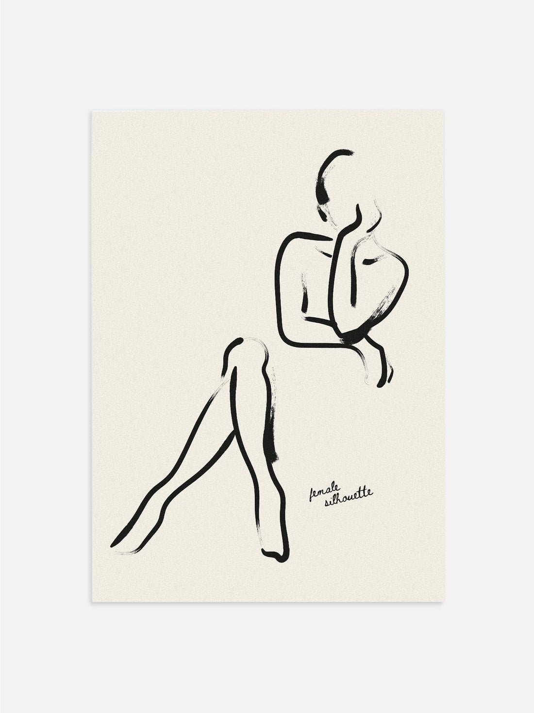 Female Silhouette Room Wall Decor