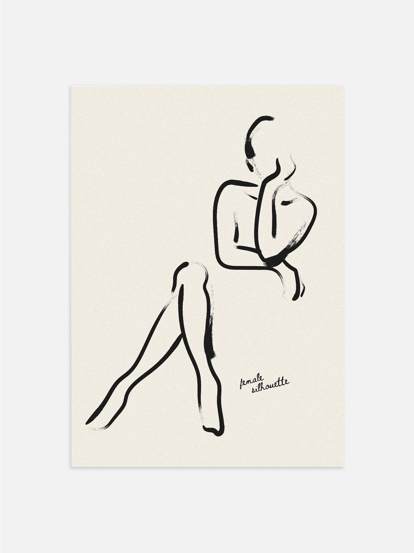 Female Silhouette Room Wall Decor