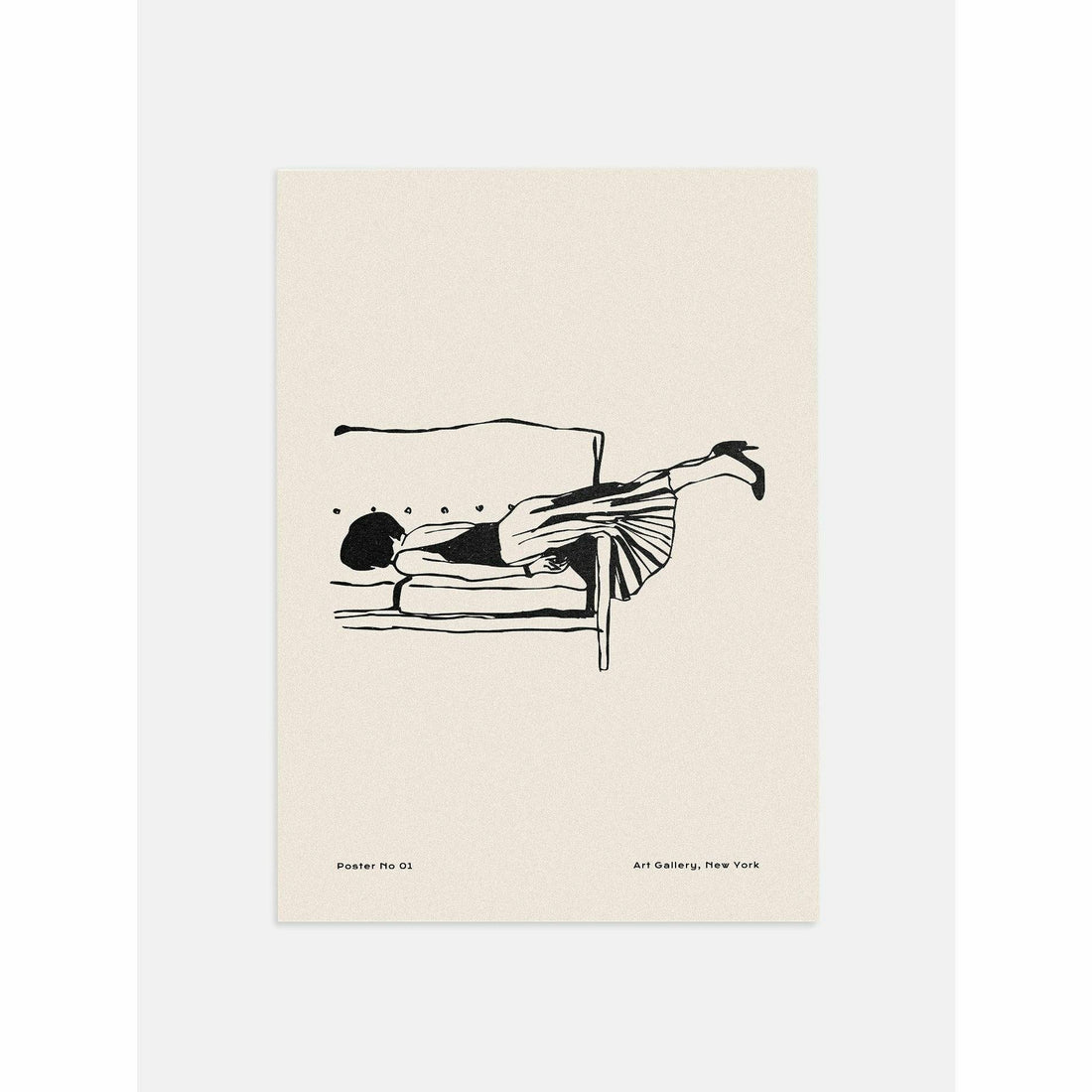 Exhausted Woman Poster
