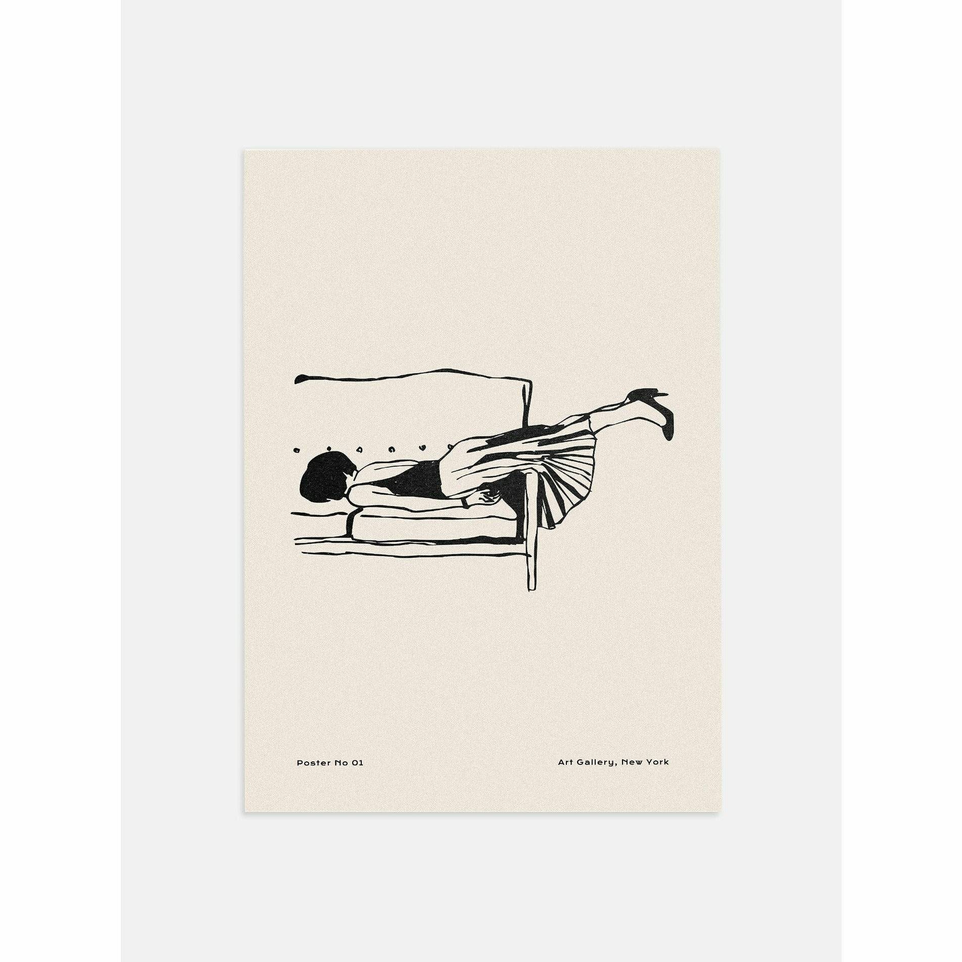 Exhausted Woman Poster
