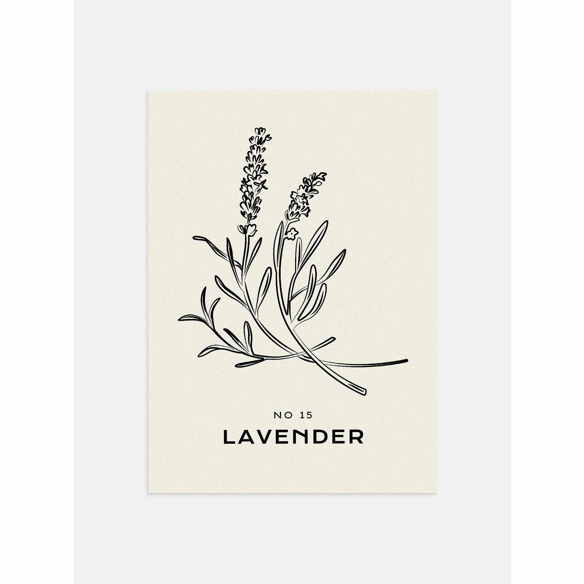 Beige Lavender Wall Art   
