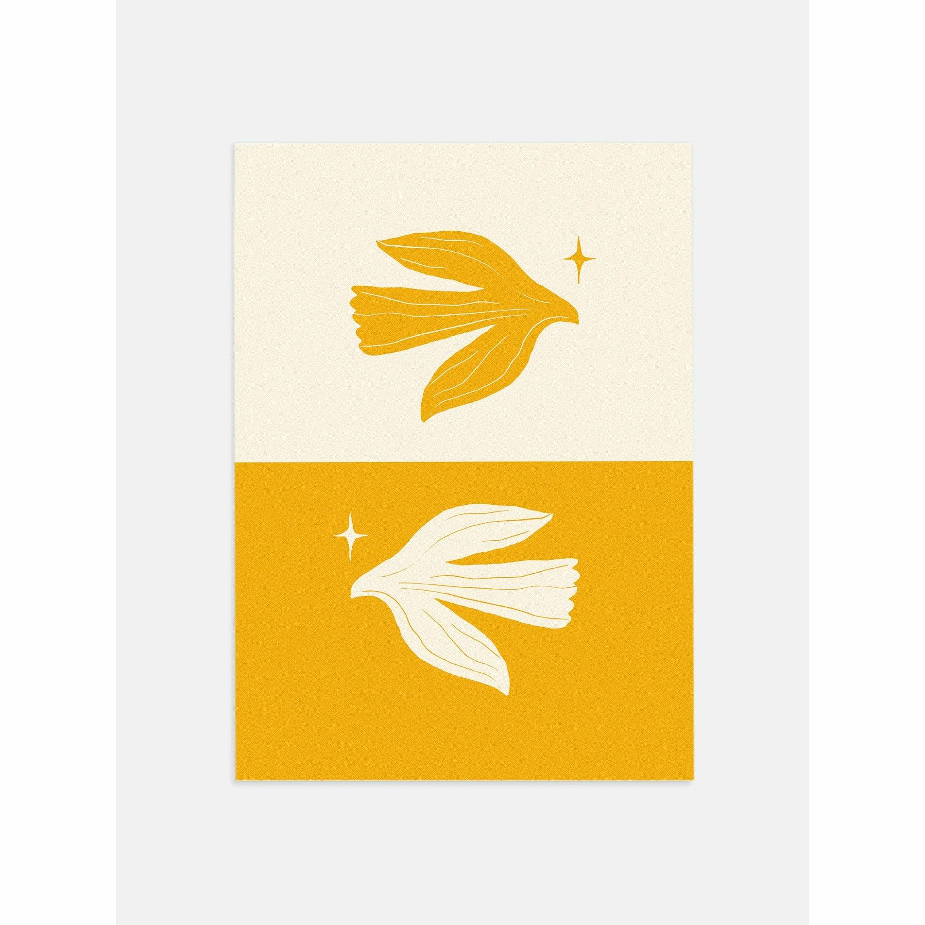 Golden Dove Vintage Poster