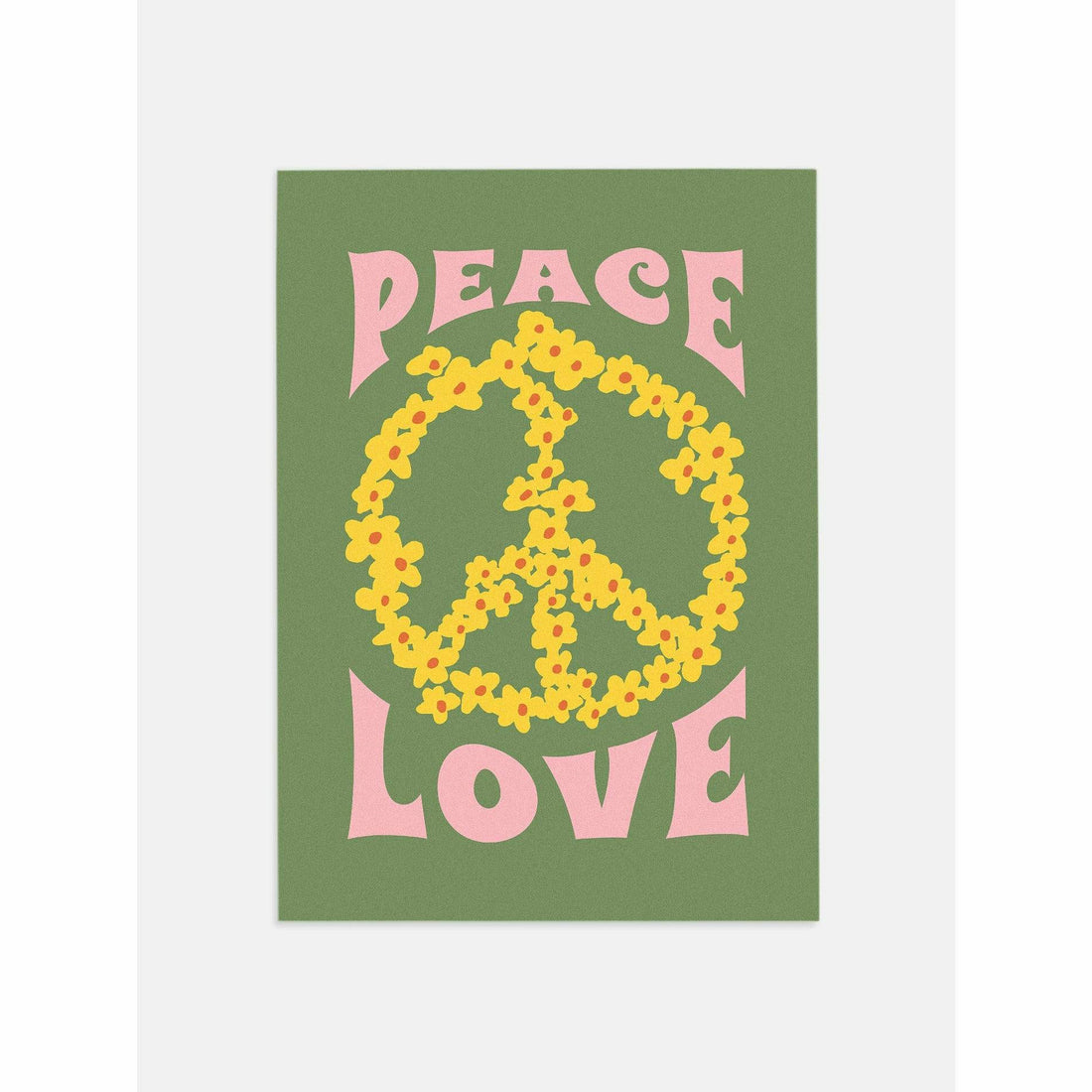 Peace Love Vintage Poster