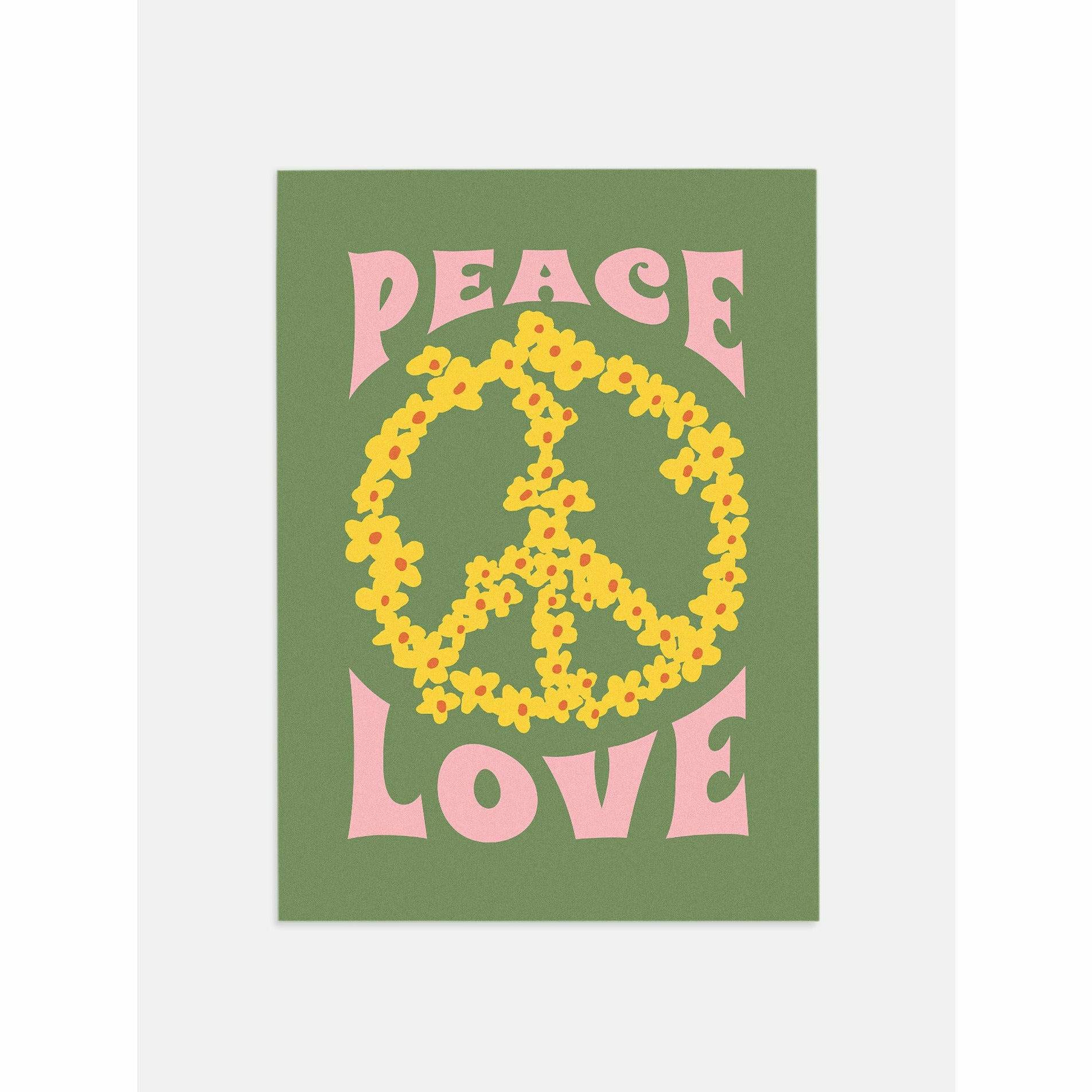 Peace Love Vintage Poster